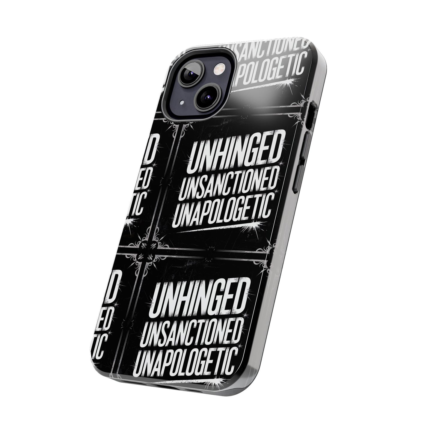 Gothic Case, 'Unhinged Unsanctioned Unapologetic' Alternative Case, Punk Grunge