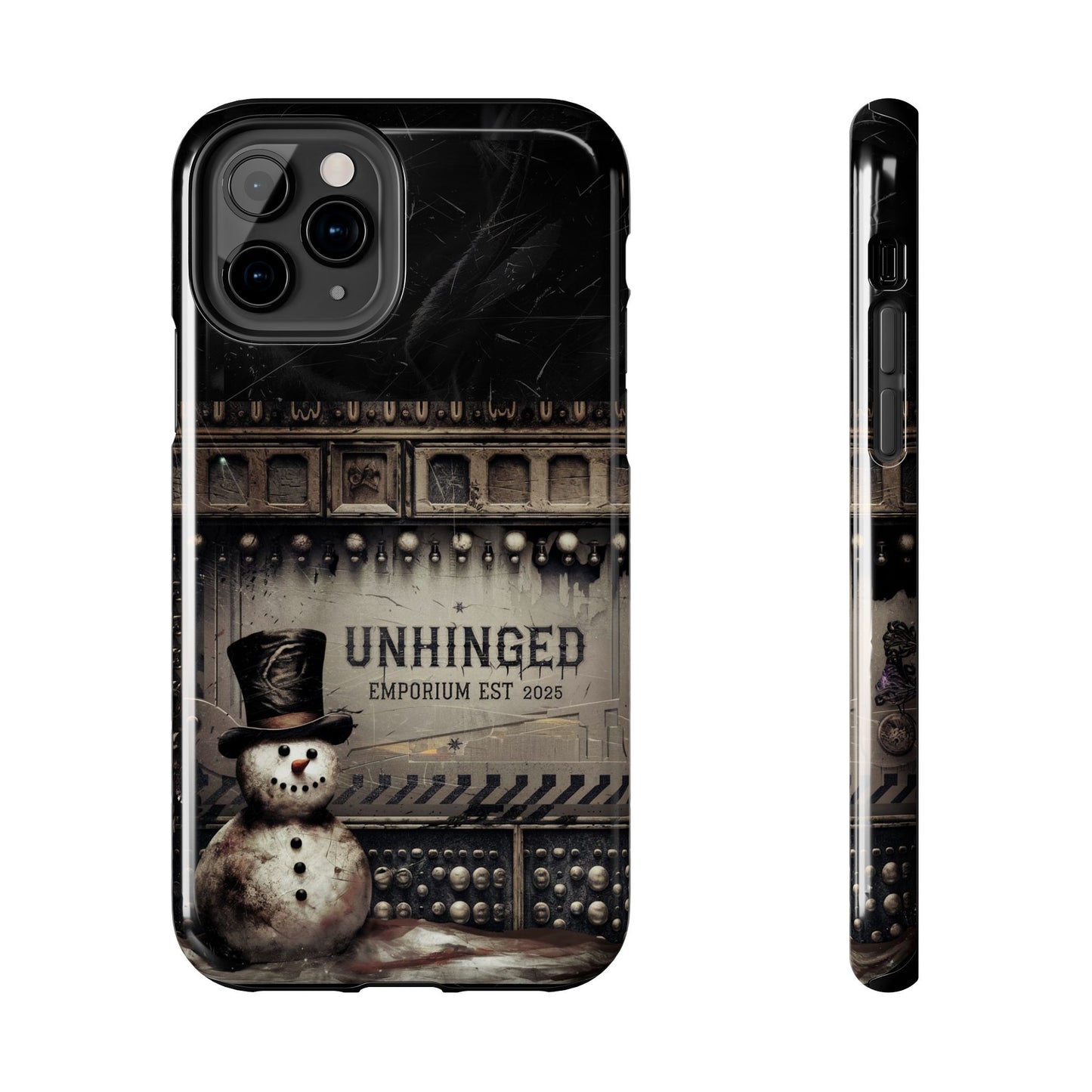 Gothic Phone Case, 'Unhinged Frosty McDeath', Alternative Case, Punk Grunge