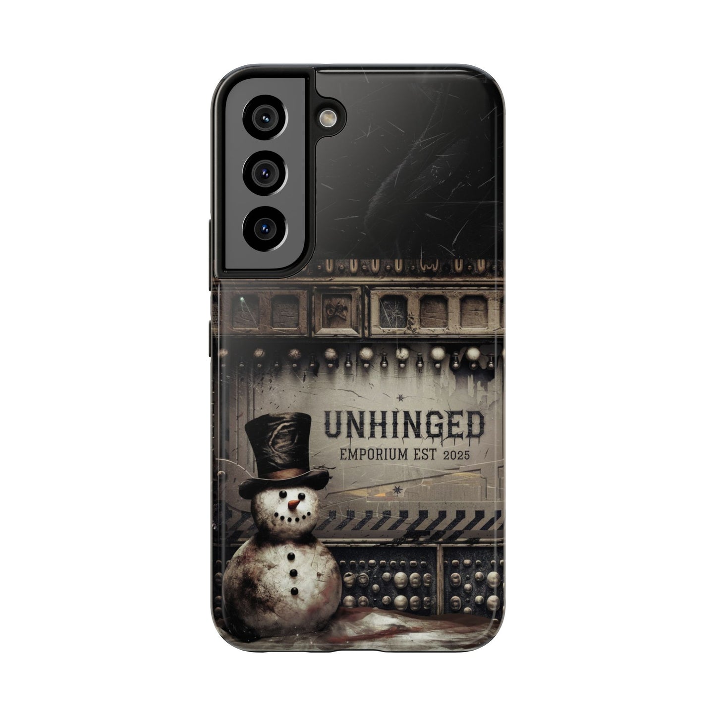 Gothic Phone Case, 'Unhinged Frosty McDeath', Alternative Case, Punk Grunge