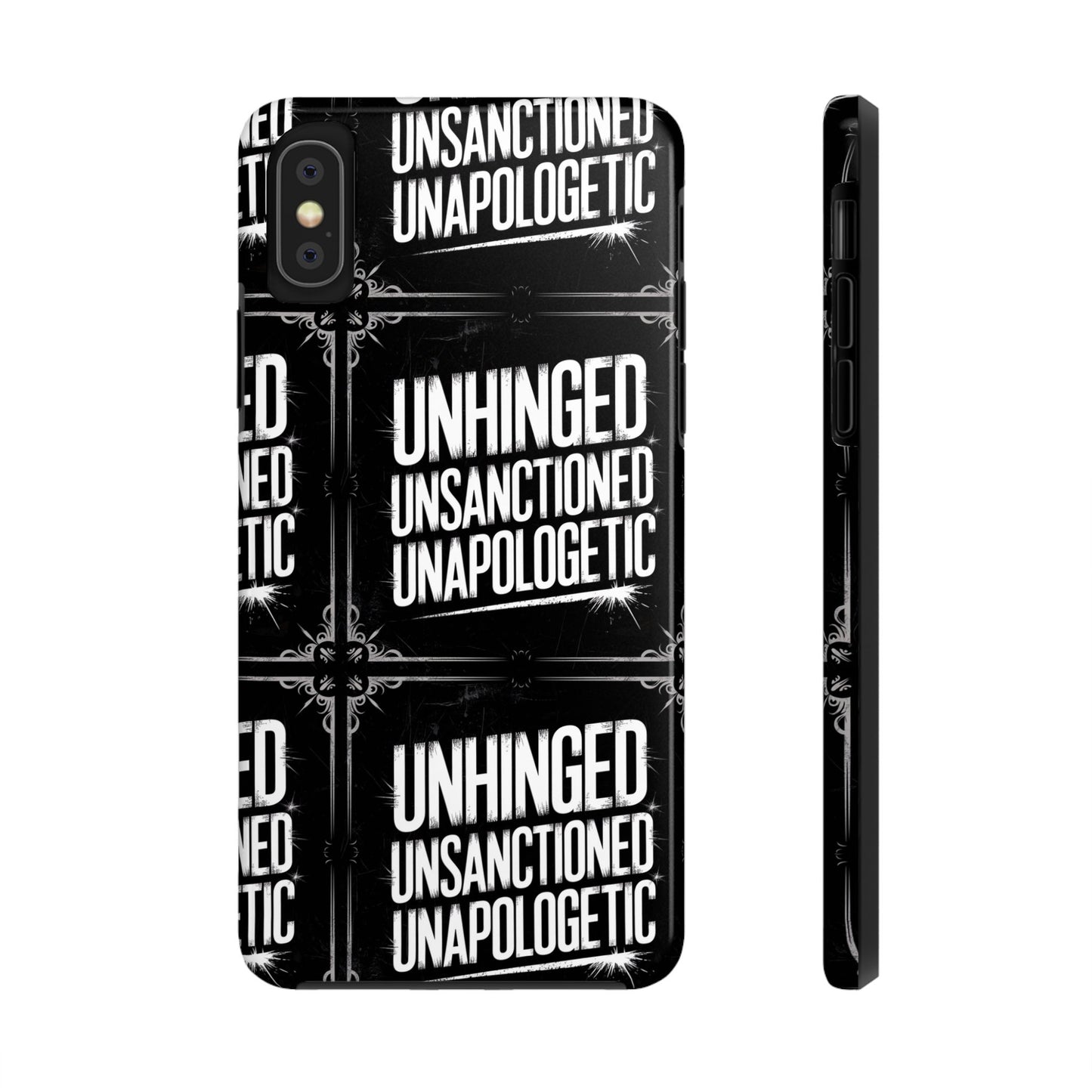 Gothic Case, 'Unhinged Unsanctioned Unapologetic' Alternative Case, Punk Grunge