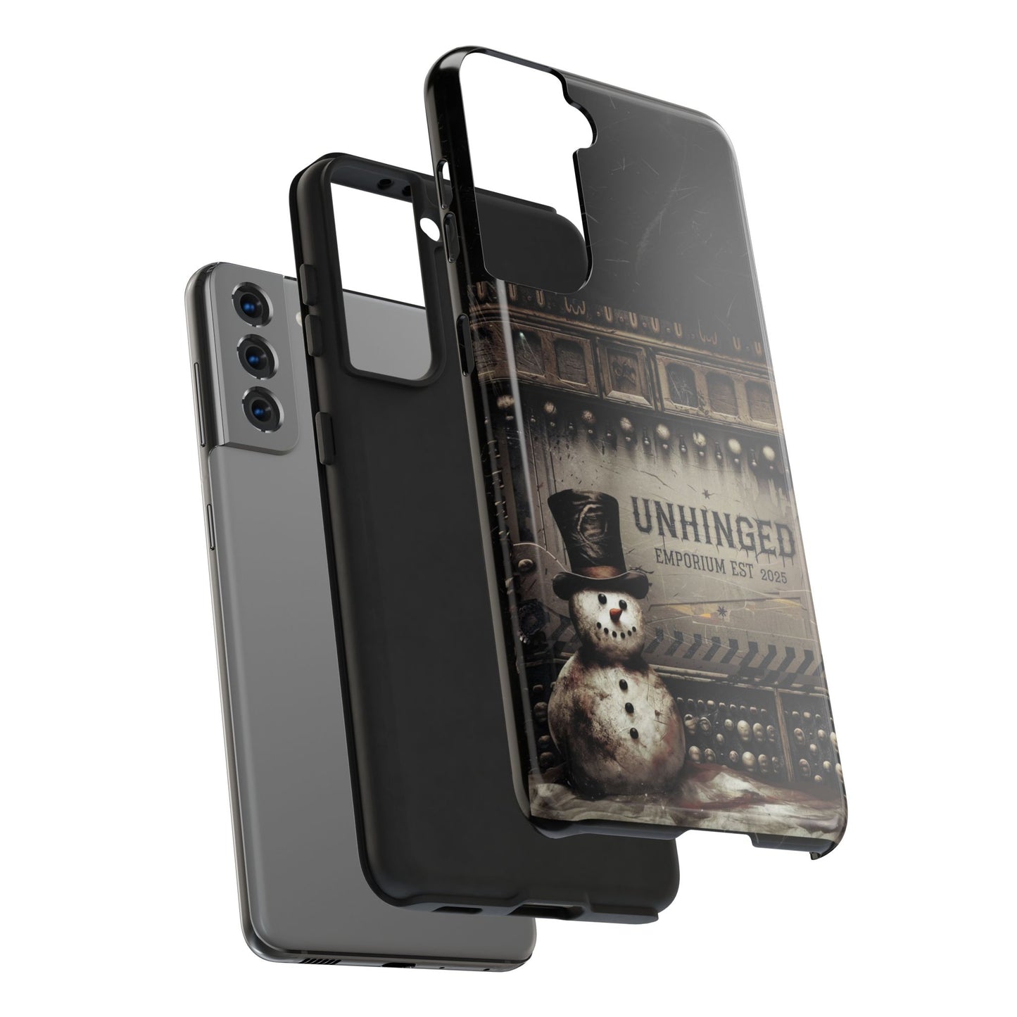 Gothic Phone Case, 'Unhinged Frosty McDeath', Alternative Case, Punk Grunge