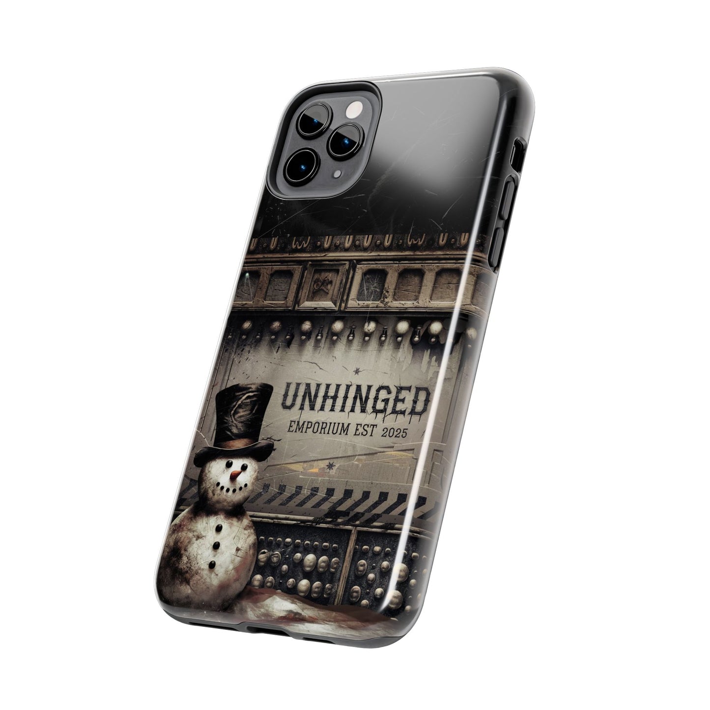 Gothic Phone Case, 'Unhinged Frosty McDeath', Alternative Case, Punk Grunge