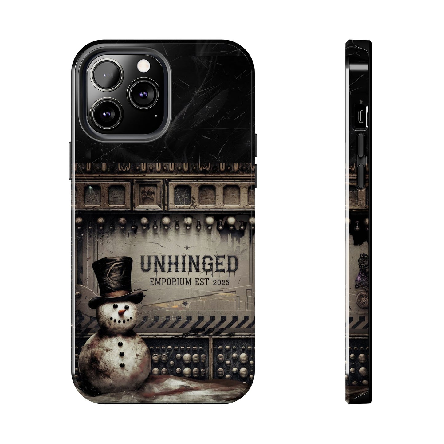 Gothic Phone Case, 'Unhinged Frosty McDeath', Alternative Case, Punk Grunge