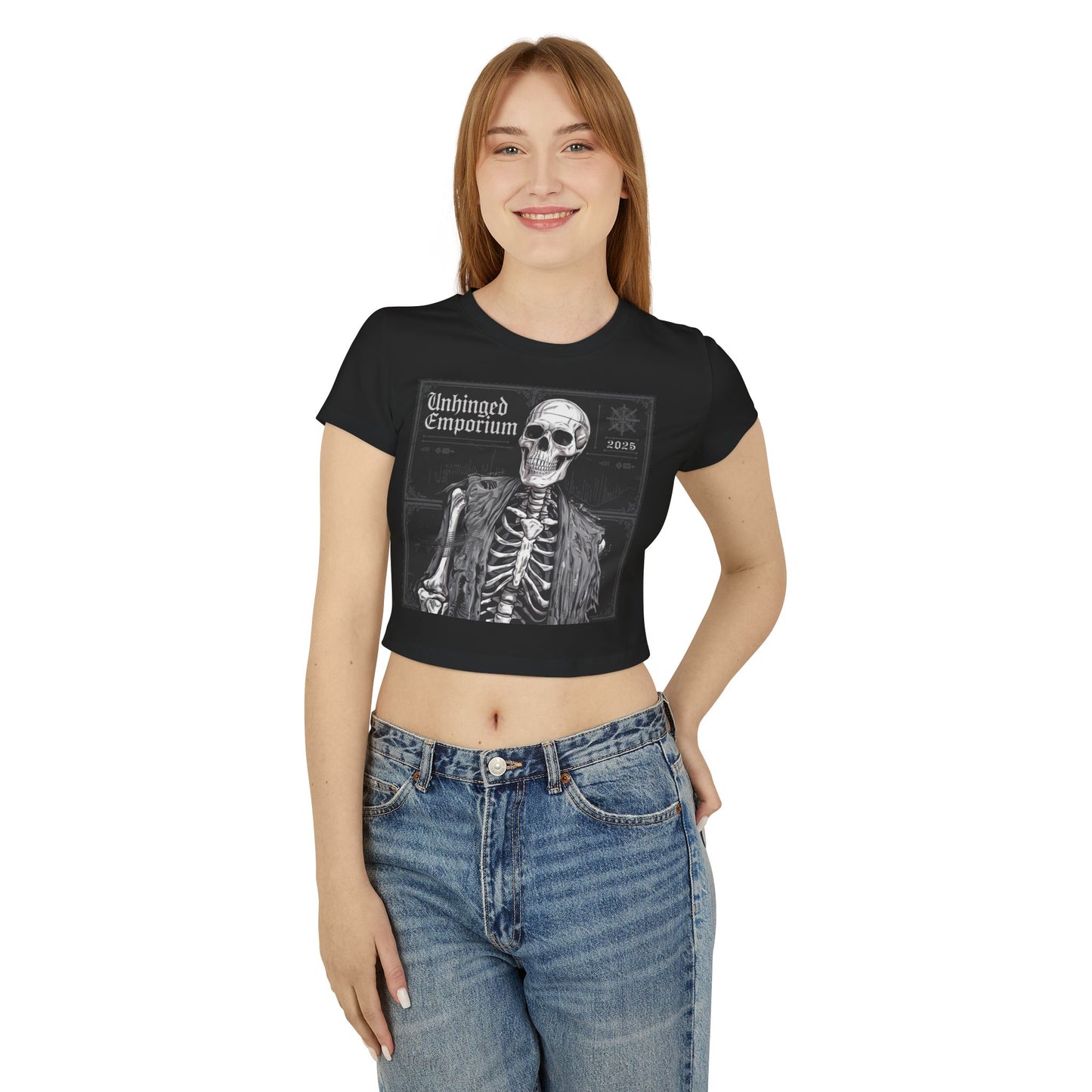 Gothic Shirt, 'Unhinged Morty Skeleton', Alternative Tee, Punk Grunge