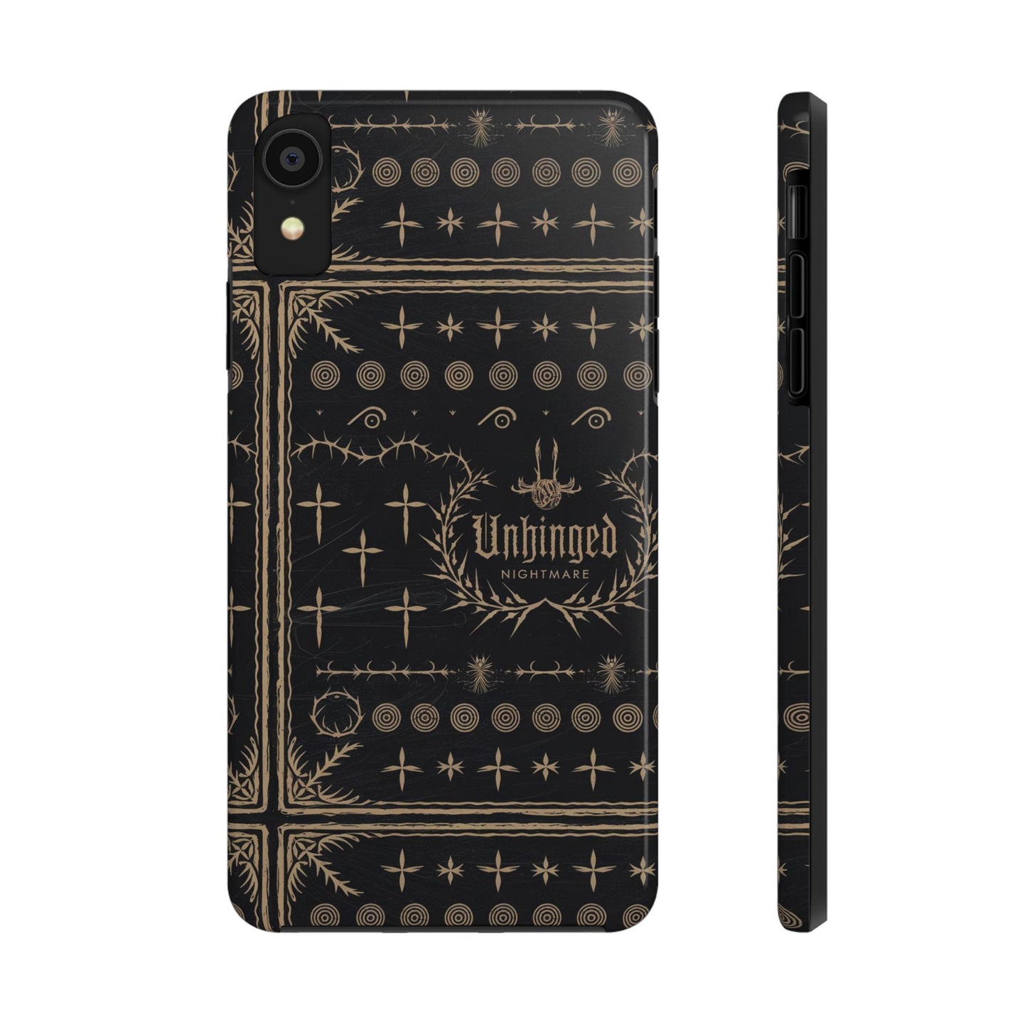 Gothic Phone Case, 'Unhinged Nightmare Crosses', Alternative Case, Punk Grunge