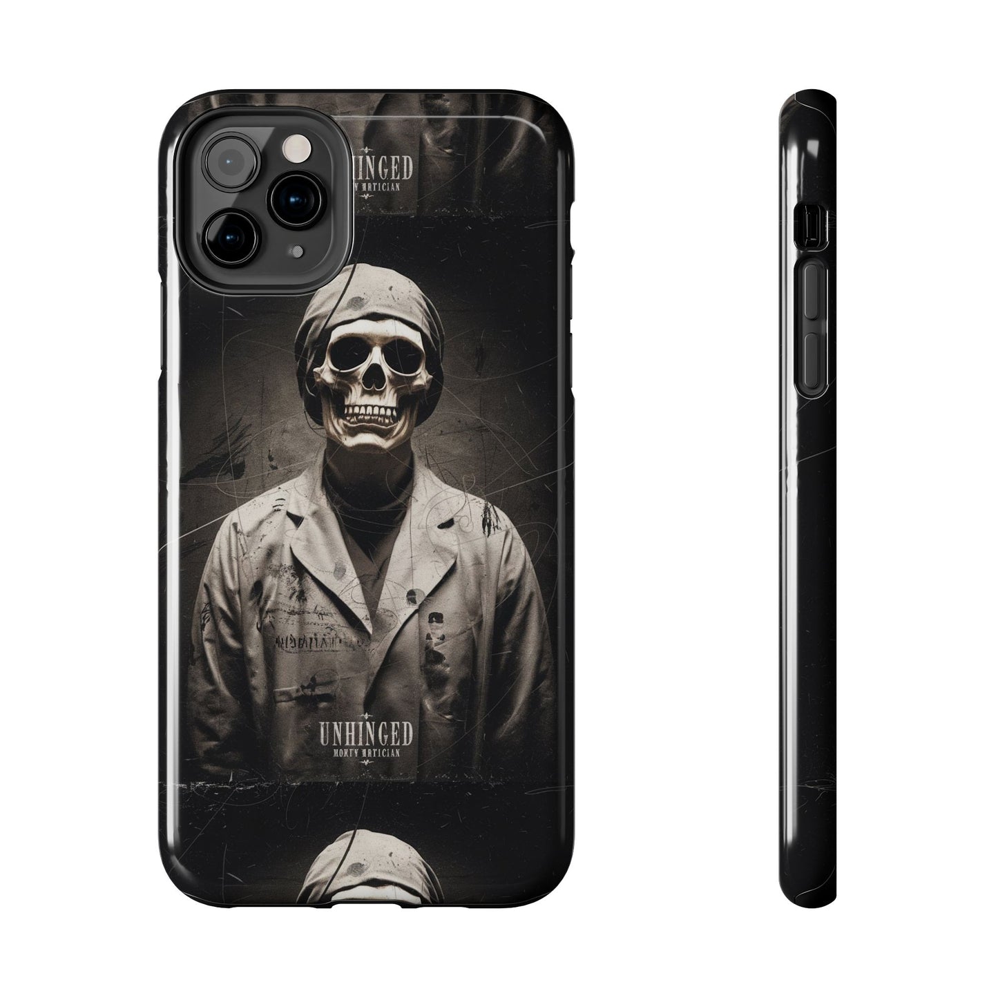 Gothic Phone Case, 'Unhinged Morty Skeleton', Alternative Case, Punk Grunge