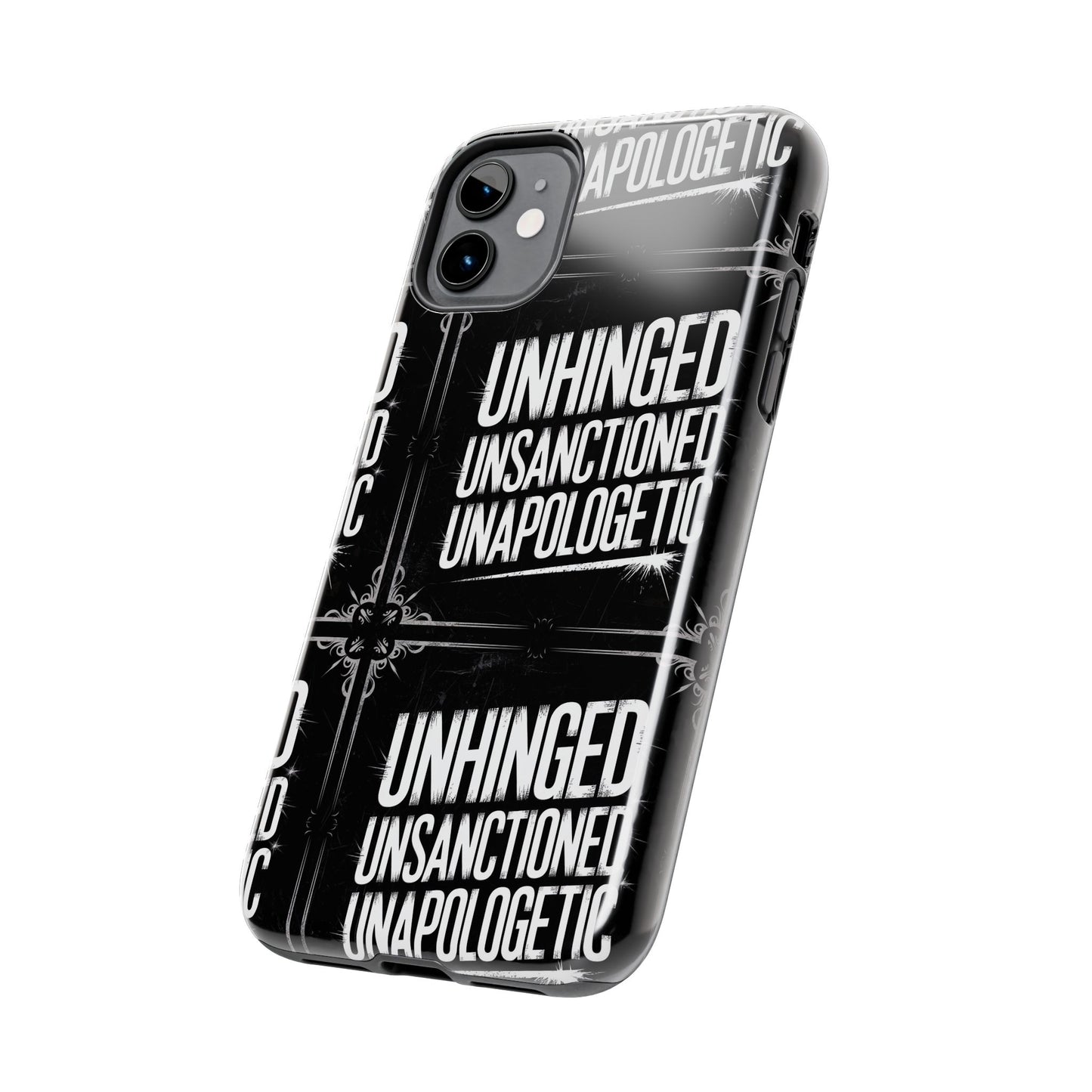 Gothic Case, 'Unhinged Unsanctioned Unapologetic' Alternative Case, Punk Grunge