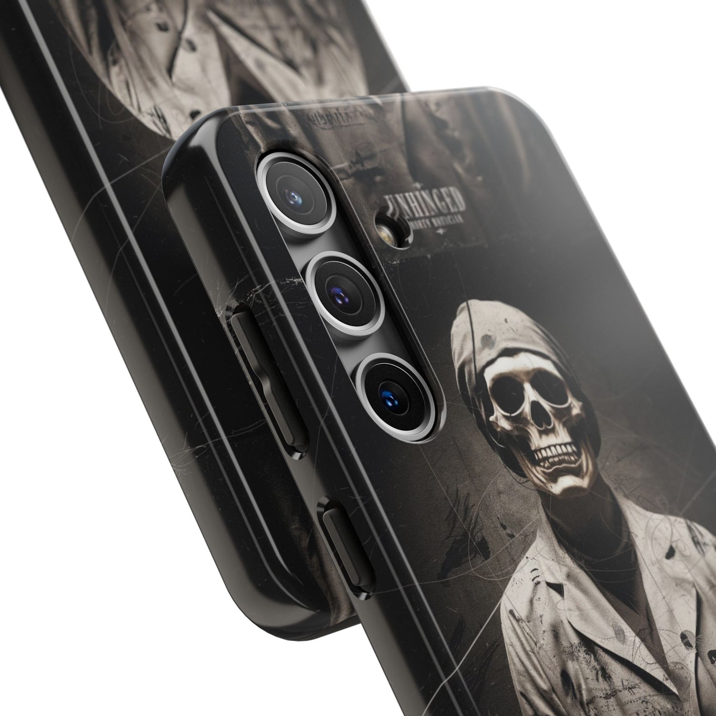 Gothic Phone Case, 'Unhinged Morty Skeleton', Alternative Case, Punk Grunge