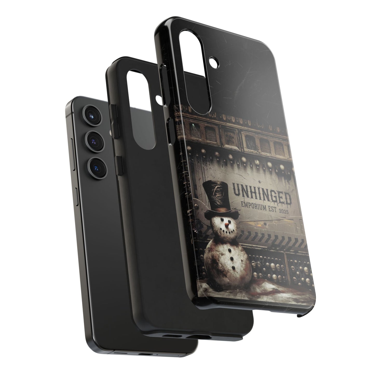 Gothic Phone Case, 'Unhinged Frosty McDeath', Alternative Case, Punk Grunge