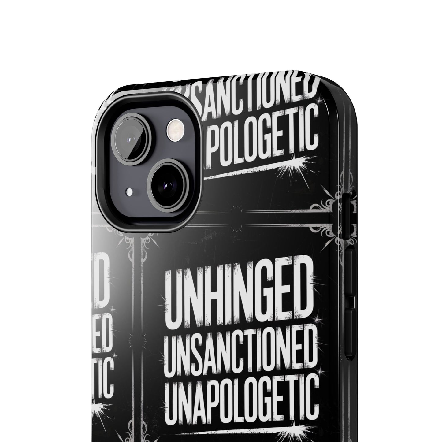 Gothic Case, 'Unhinged Unsanctioned Unapologetic' Alternative Case, Punk Grunge