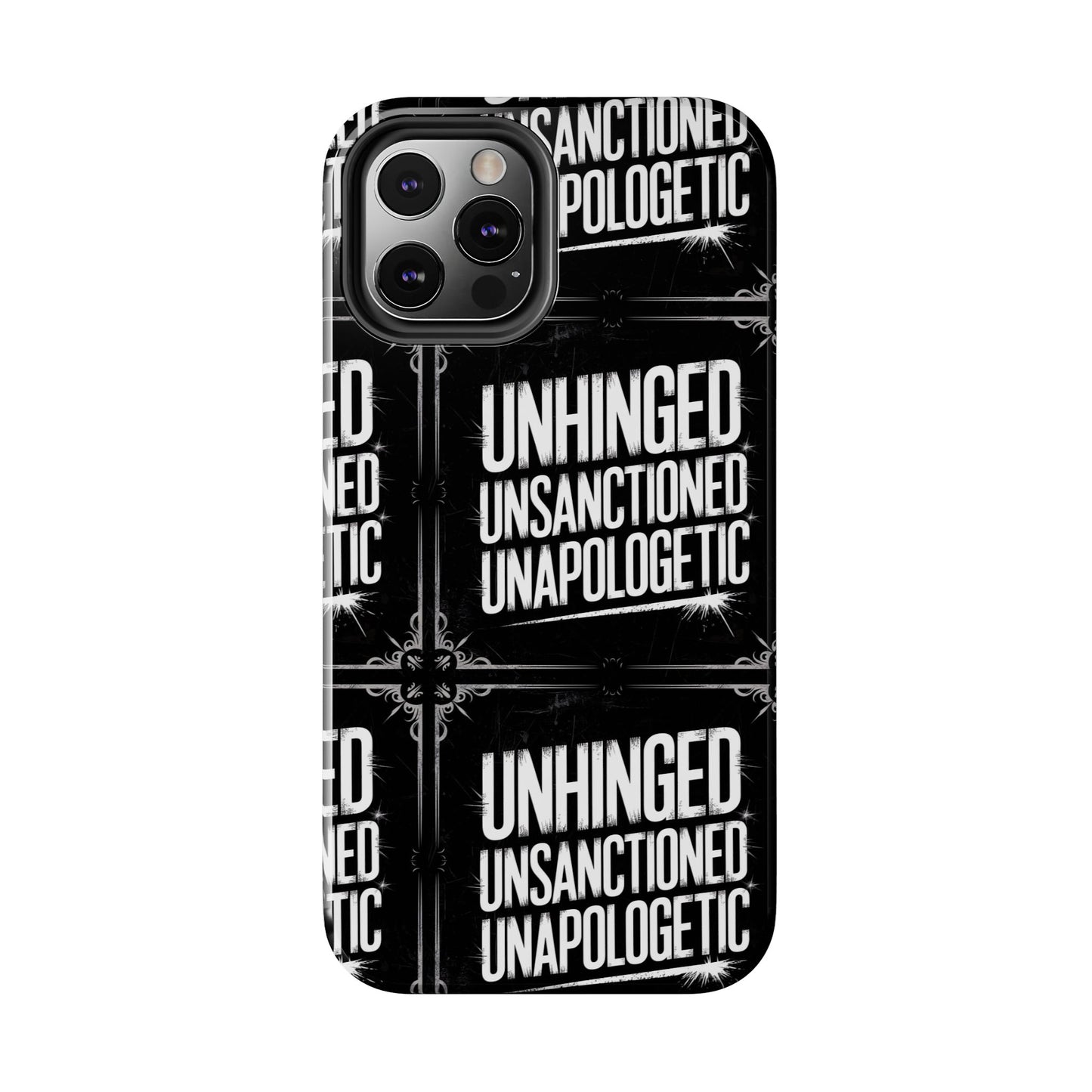 Gothic Case, 'Unhinged Unsanctioned Unapologetic' Alternative Case, Punk Grunge