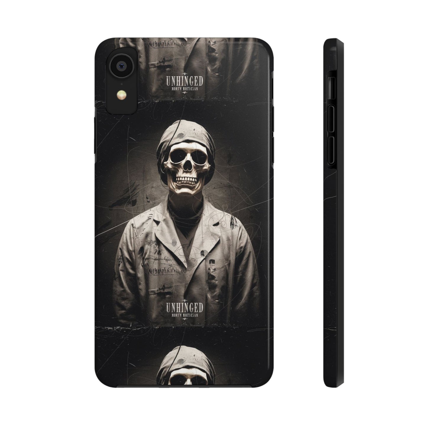 Gothic Phone Case, 'Unhinged Morty Skeleton', Alternative Case, Punk Grunge