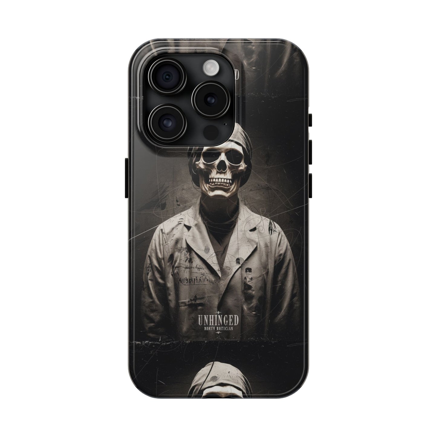 Gothic Phone Case, 'Unhinged Morty Skeleton', Alternative Case, Punk Grunge