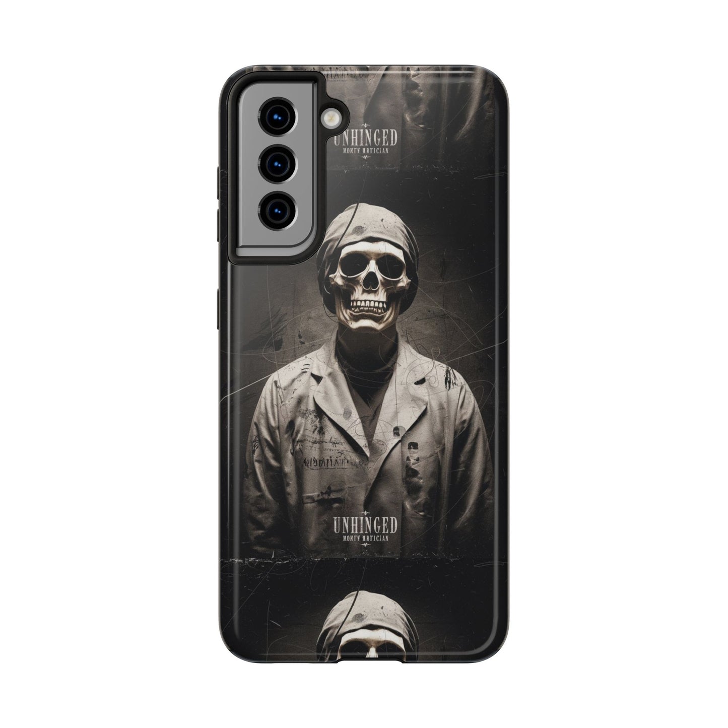 Gothic Phone Case, 'Unhinged Morty Skeleton', Alternative Case, Punk Grunge