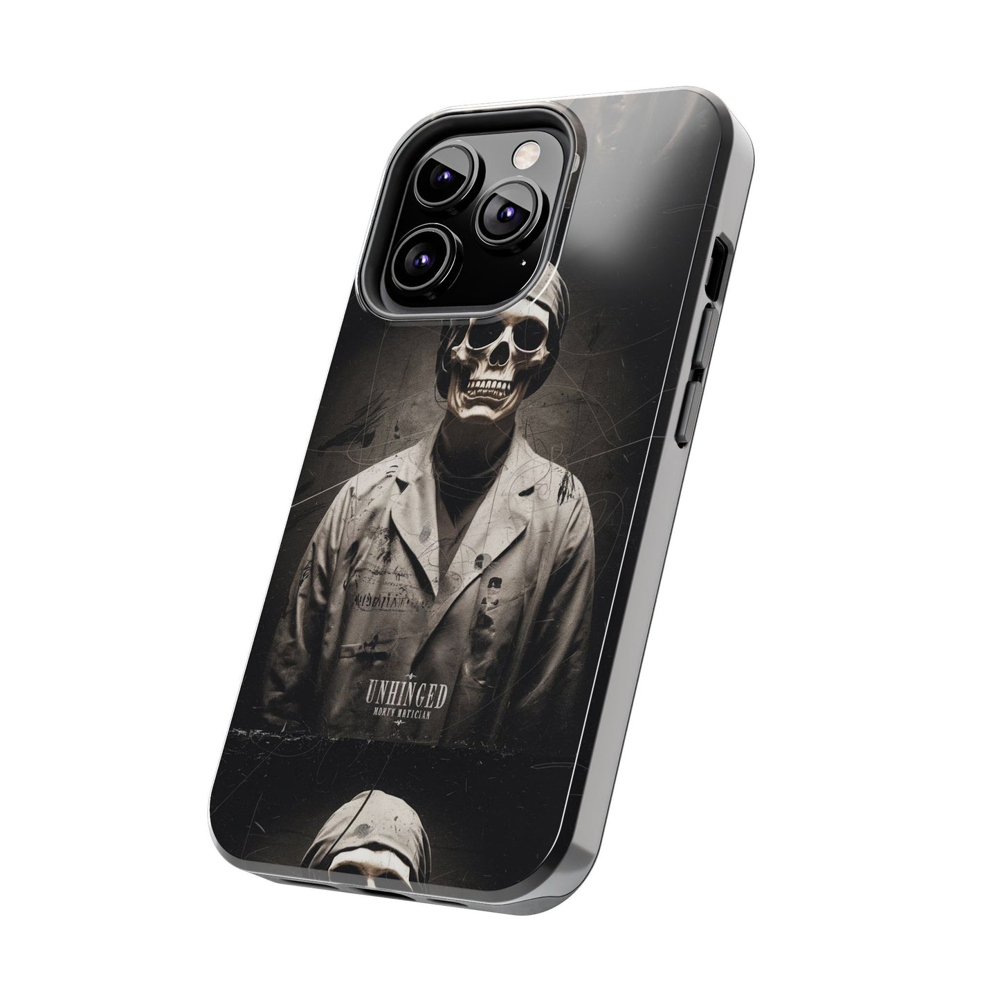 Gothic Phone Case, 'Unhinged Morty Skeleton', Alternative Case, Punk Grunge