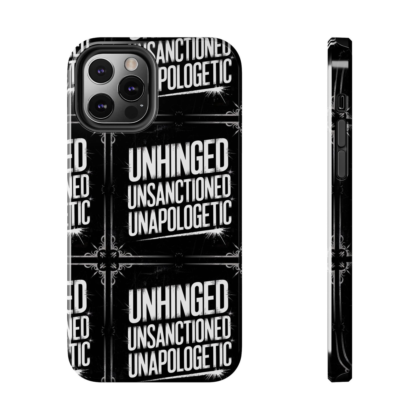 Gothic Case, 'Unhinged Unsanctioned Unapologetic' Alternative Case, Punk Grunge