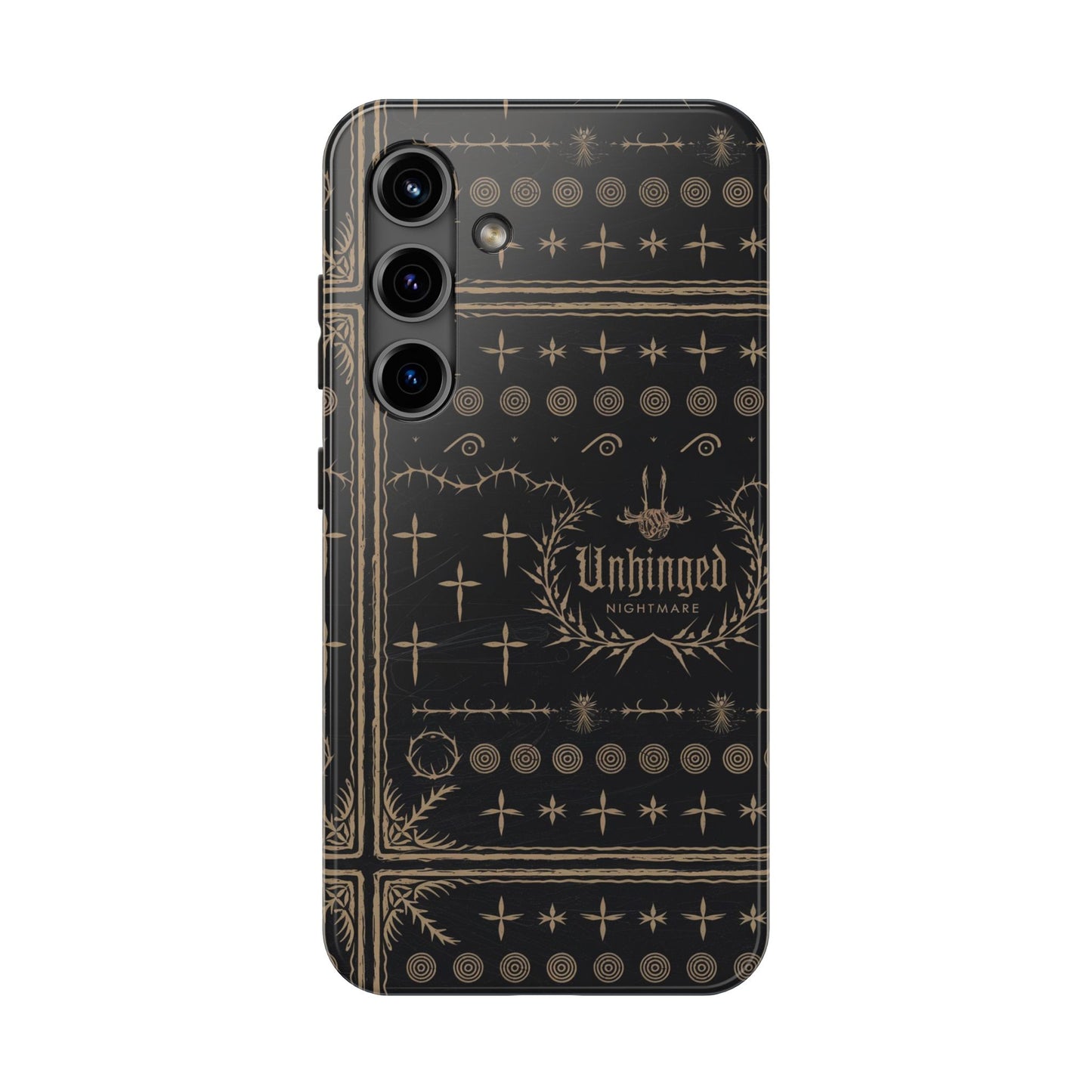 Gothic Phone Case, 'Unhinged Nightmare Crosses', Alternative Case, Punk Grunge