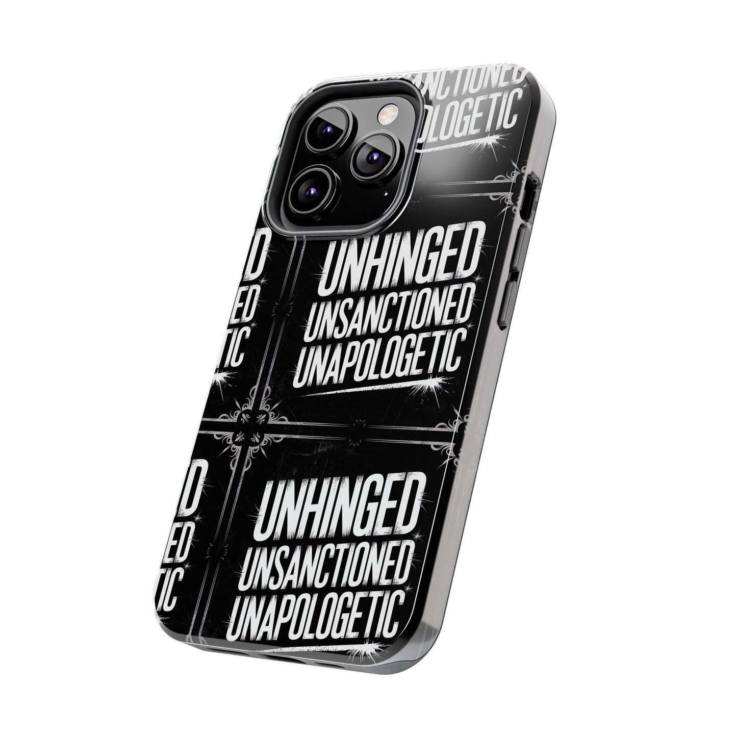 Gothic Case, 'Unhinged Unsanctioned Unapologetic' Alternative Case, Punk Grunge