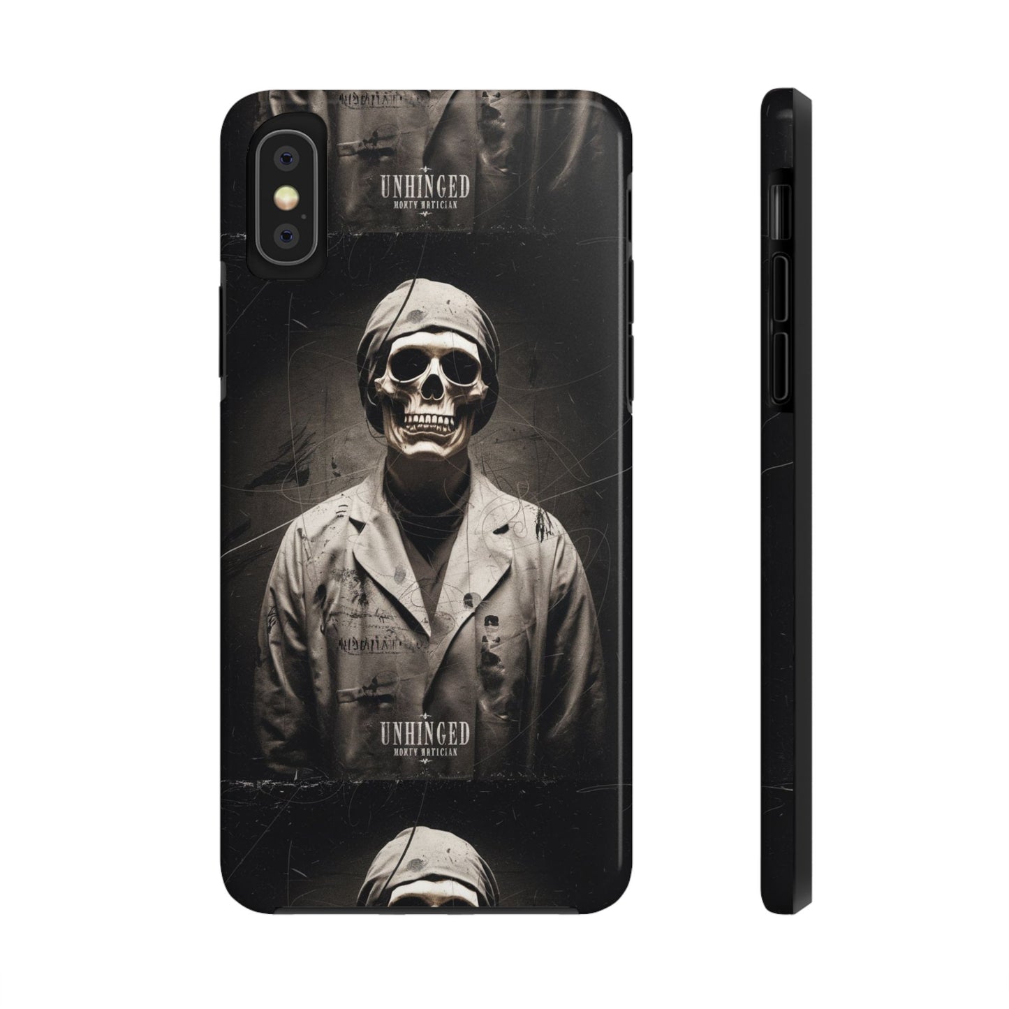 Gothic Phone Case, 'Unhinged Morty Skeleton', Alternative Case, Punk Grunge