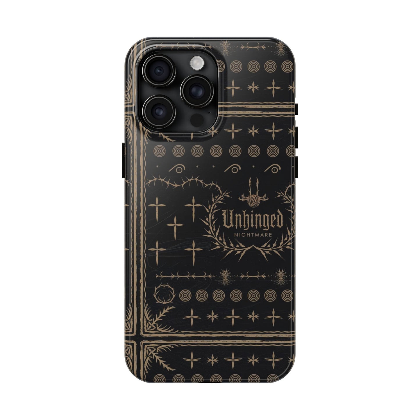 Gothic Phone Case, 'Unhinged Nightmare Crosses', Alternative Case, Punk Grunge