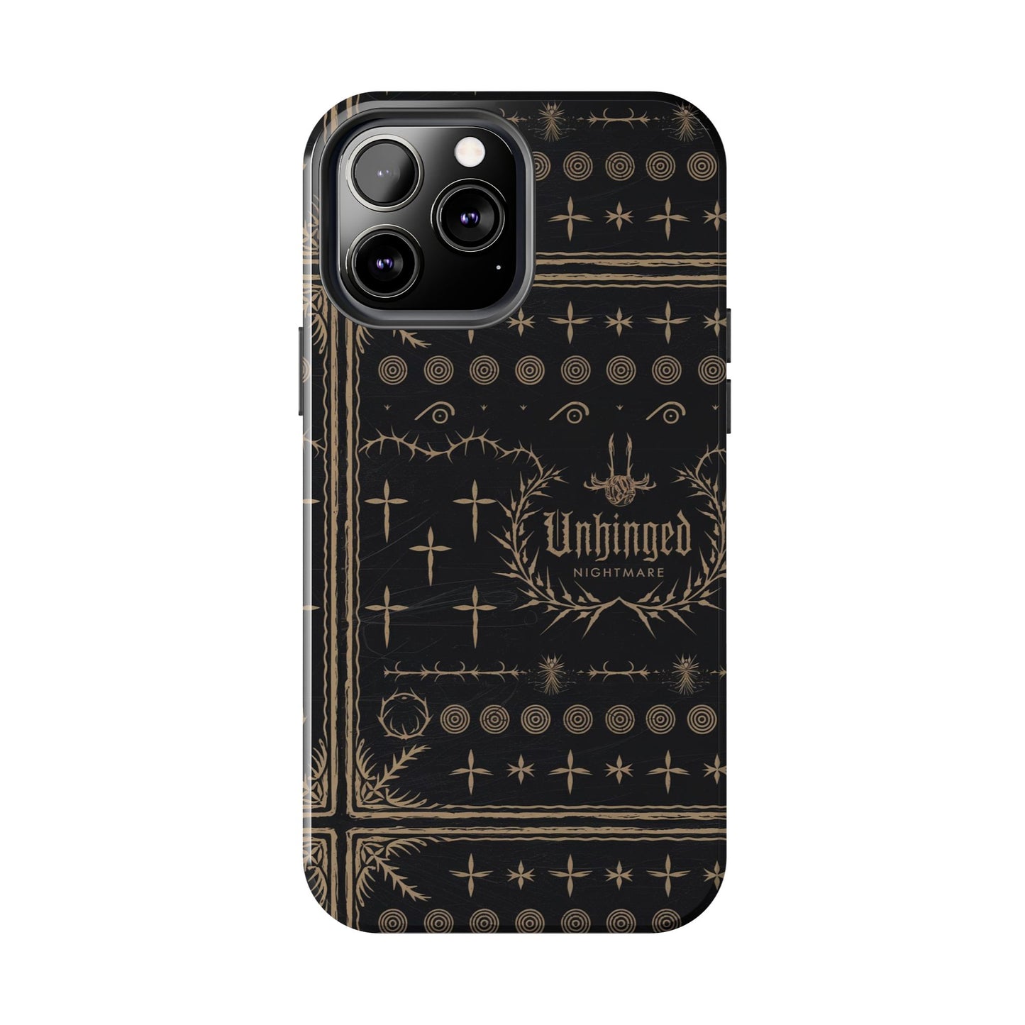 Gothic Phone Case, 'Unhinged Nightmare Crosses', Alternative Case, Punk Grunge