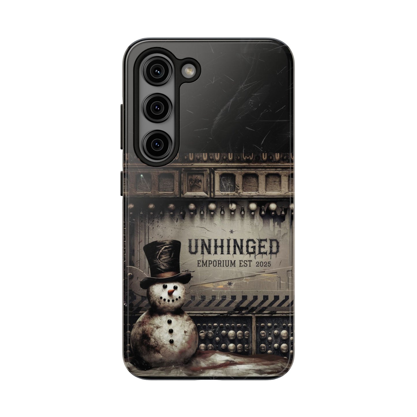 Gothic Phone Case, 'Unhinged Frosty McDeath', Alternative Case, Punk Grunge