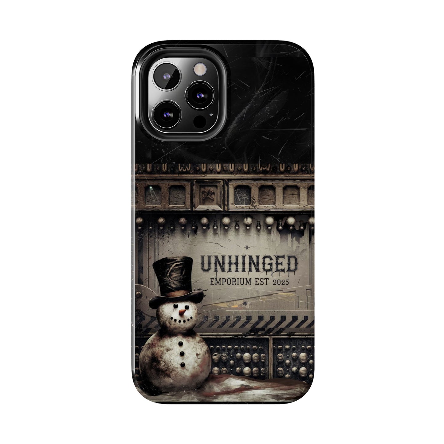 Gothic Phone Case, 'Unhinged Frosty McDeath', Alternative Case, Punk Grunge