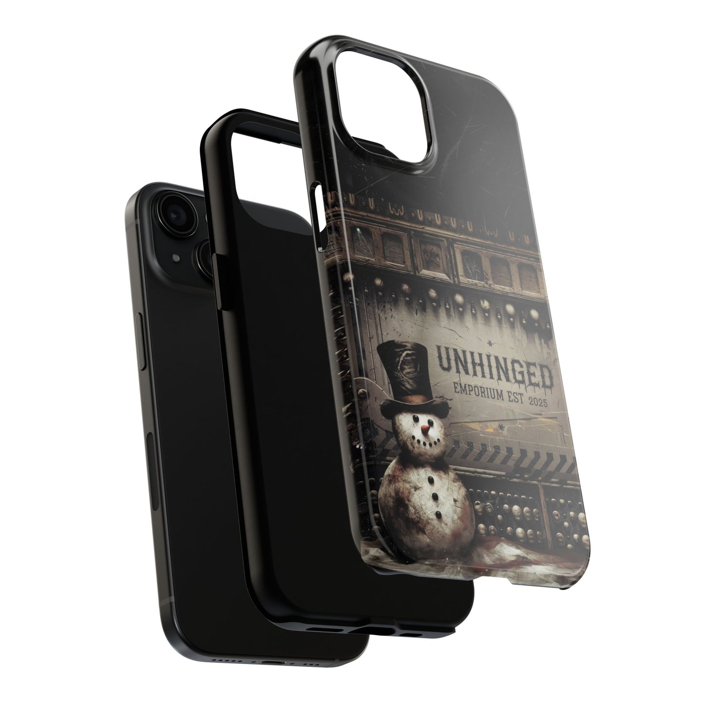 Gothic Phone Case, 'Unhinged Frosty McDeath', Alternative Case, Punk Grunge