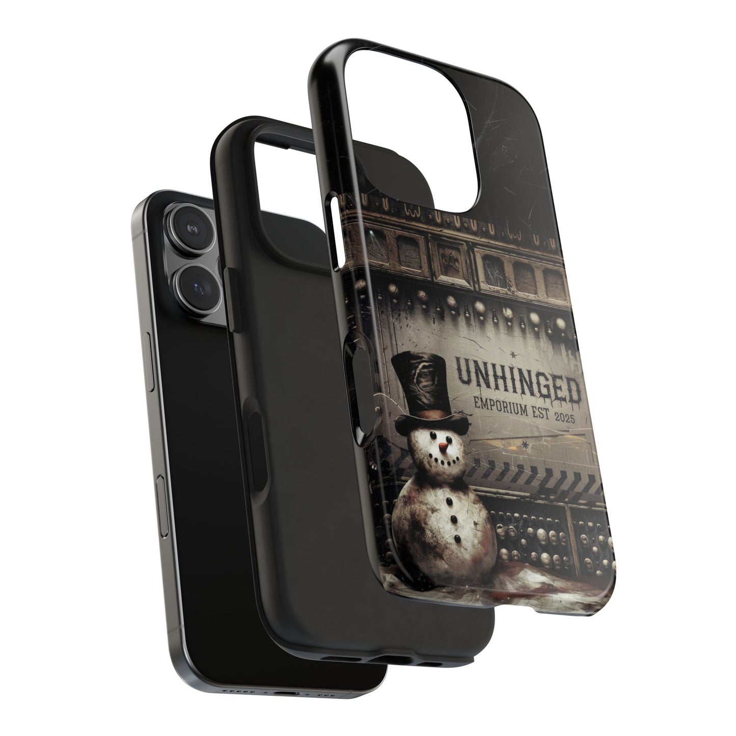 Gothic Phone Case, 'Unhinged Frosty McDeath', Alternative Case, Punk Grunge