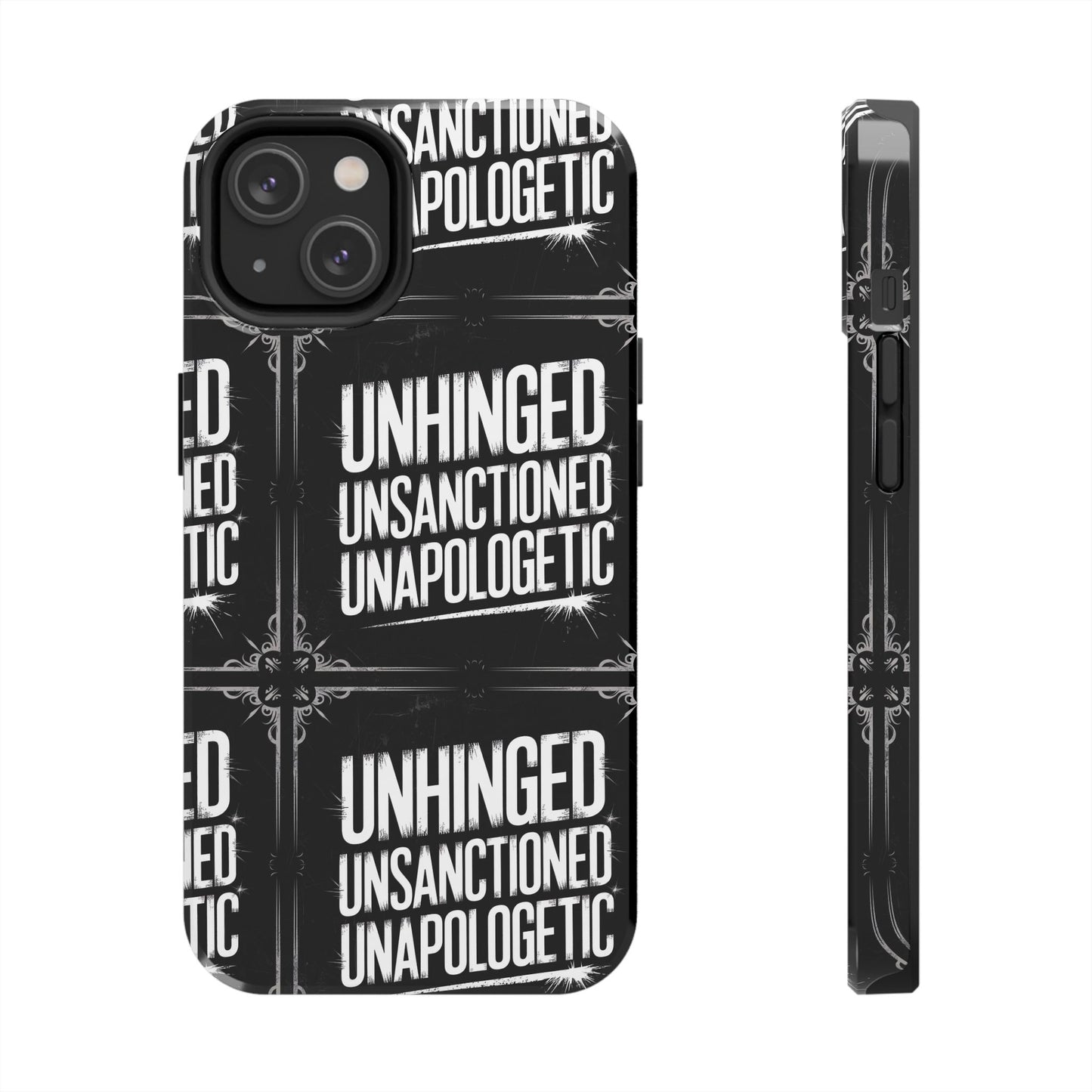 Gothic Case, 'Unhinged Unsanctioned Unapologetic' Alternative Case, Punk Grunge