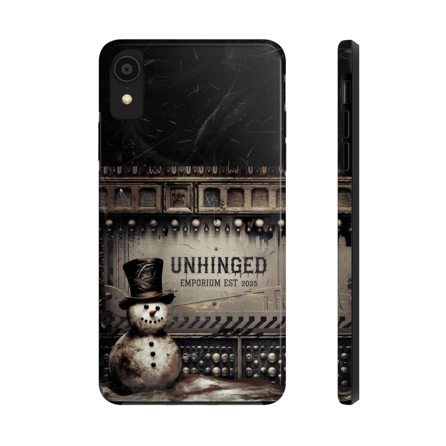 Gothic Phone Case, 'Unhinged Frosty McDeath', Alternative Case, Punk Grunge