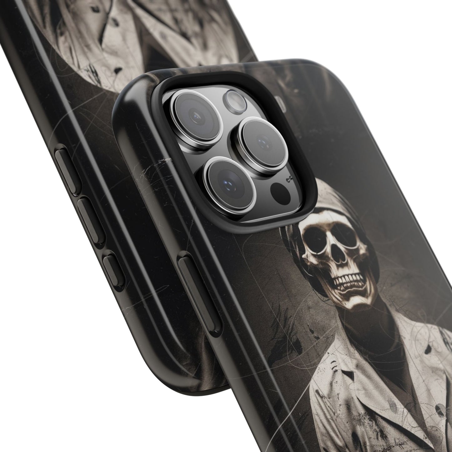 Gothic Phone Case, 'Unhinged Morty Skeleton', Alternative Case, Punk Grunge