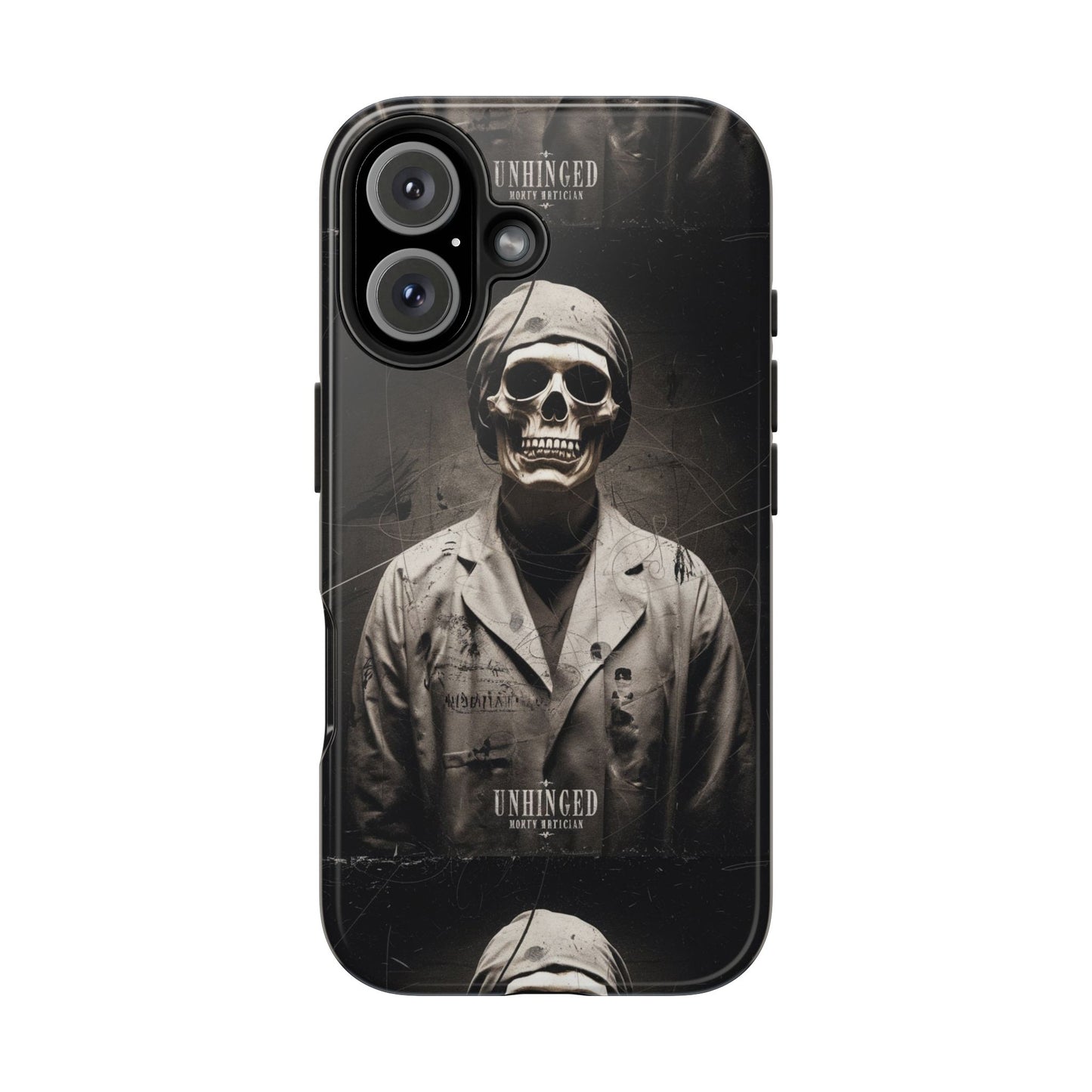 Gothic Phone Case, 'Unhinged Morty Skeleton', Alternative Case, Punk Grunge