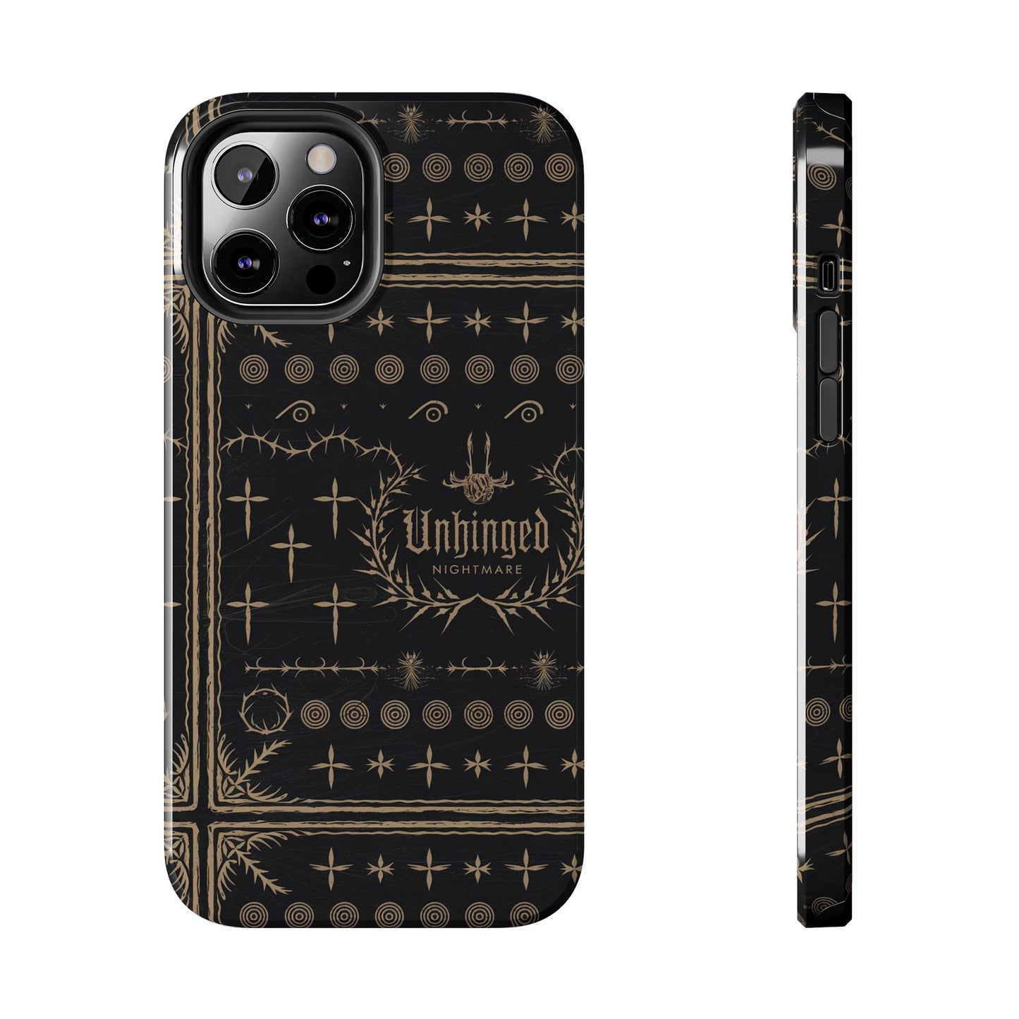 Gothic Phone Case, 'Unhinged Nightmare Crosses', Alternative Case, Punk Grunge