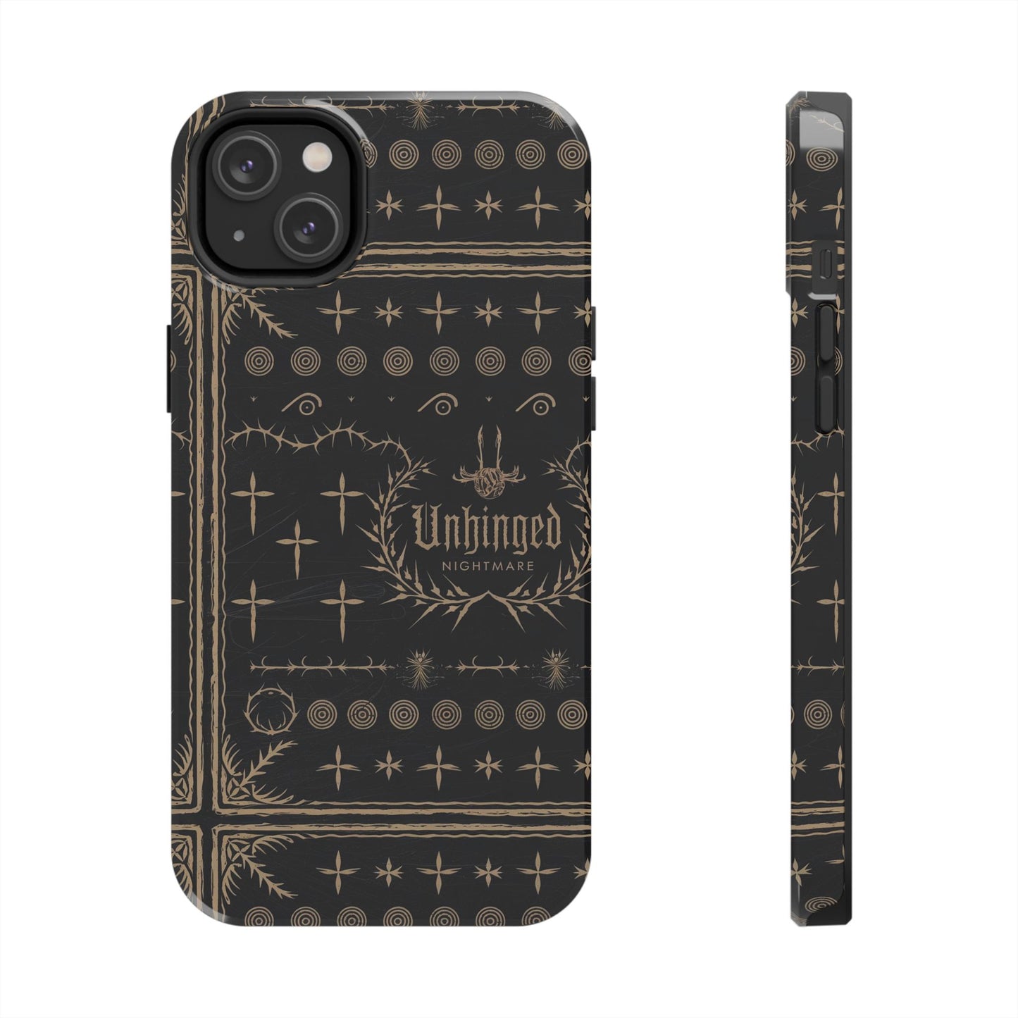 Gothic Phone Case, 'Unhinged Nightmare Crosses', Alternative Case, Punk Grunge