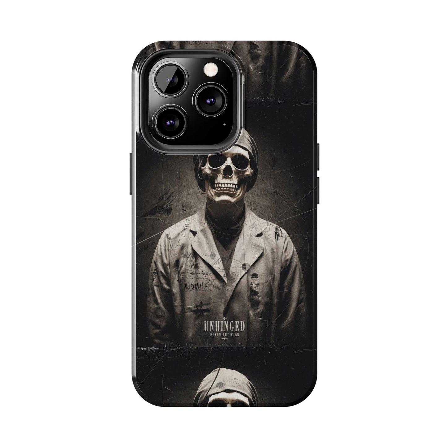 Gothic Phone Case, 'Unhinged Morty Skeleton', Alternative Case, Punk Grunge