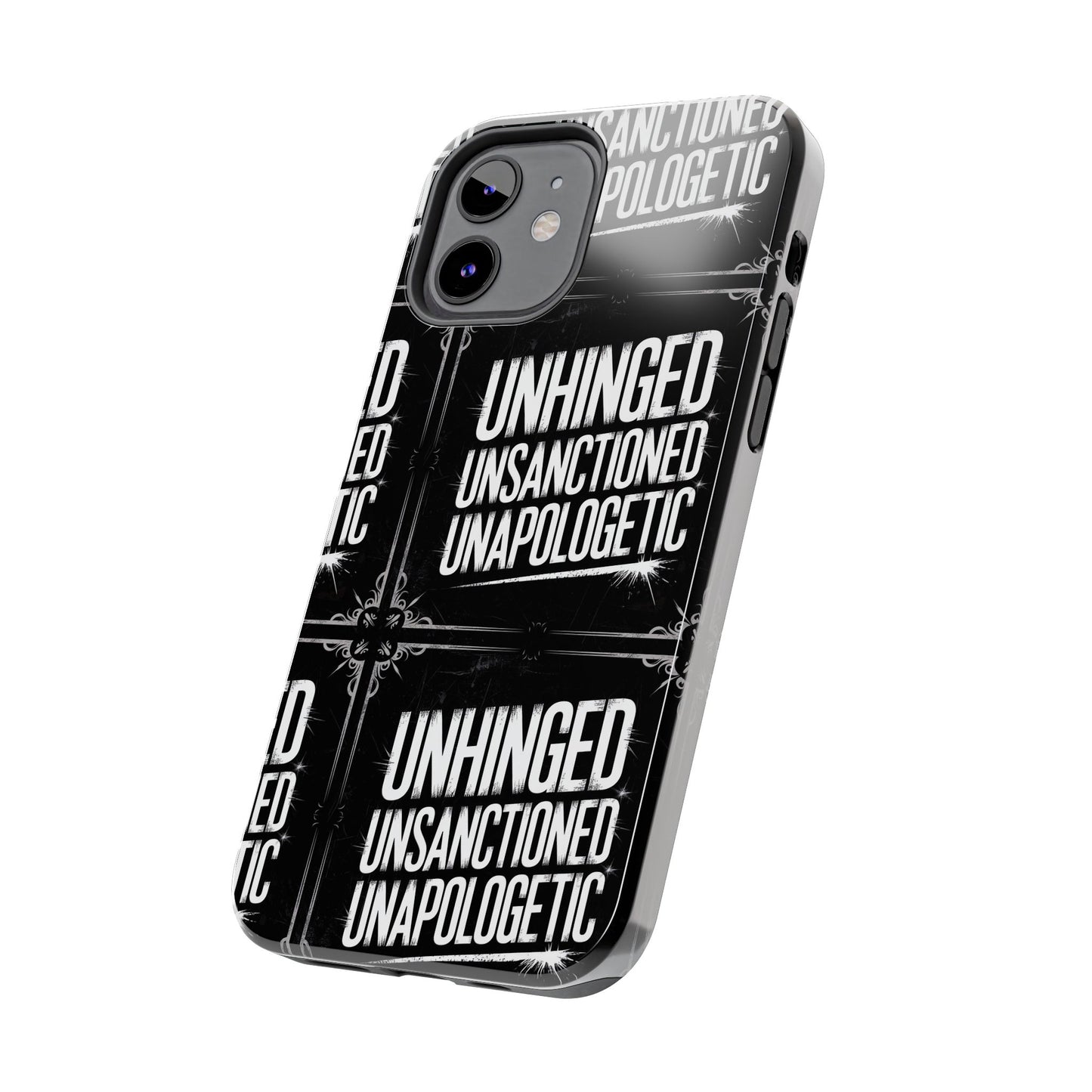 Gothic Case, 'Unhinged Unsanctioned Unapologetic' Alternative Case, Punk Grunge