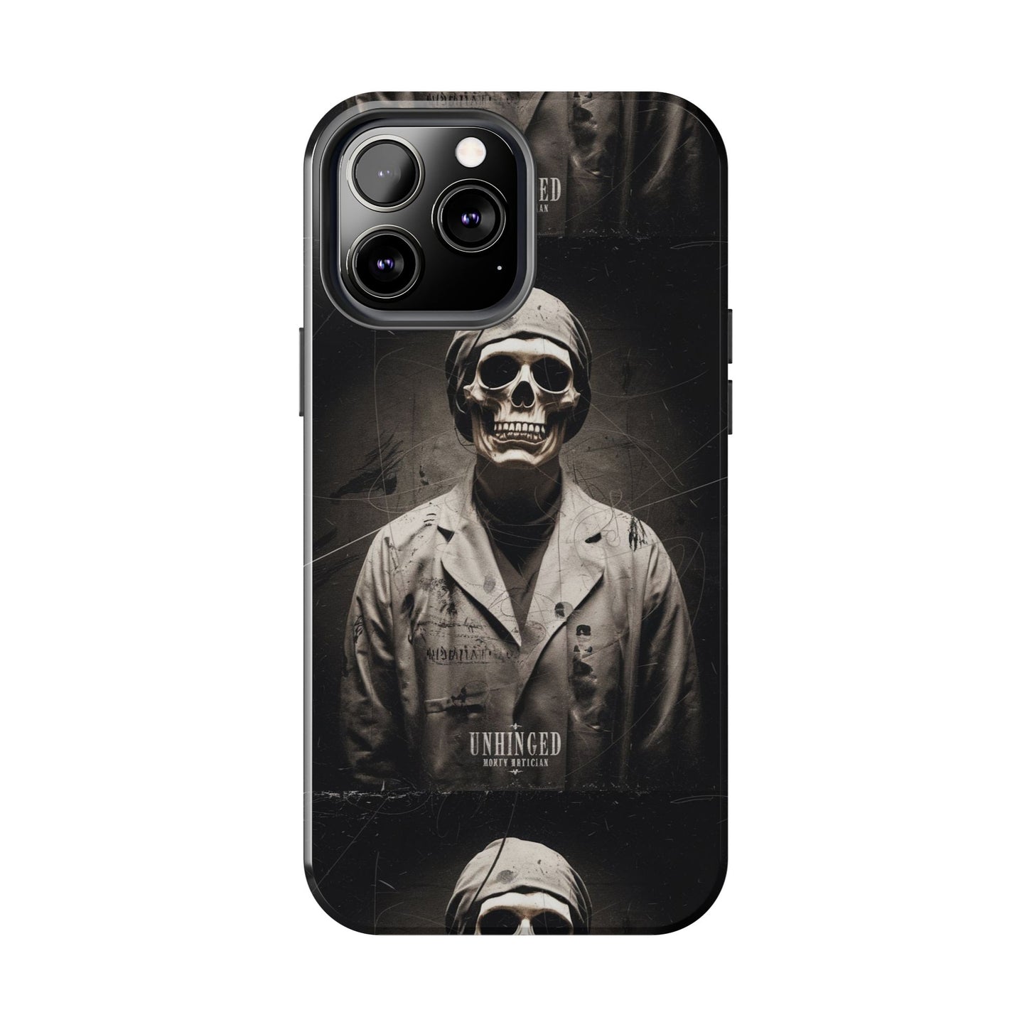 Gothic Phone Case, 'Unhinged Morty Skeleton', Alternative Case, Punk Grunge