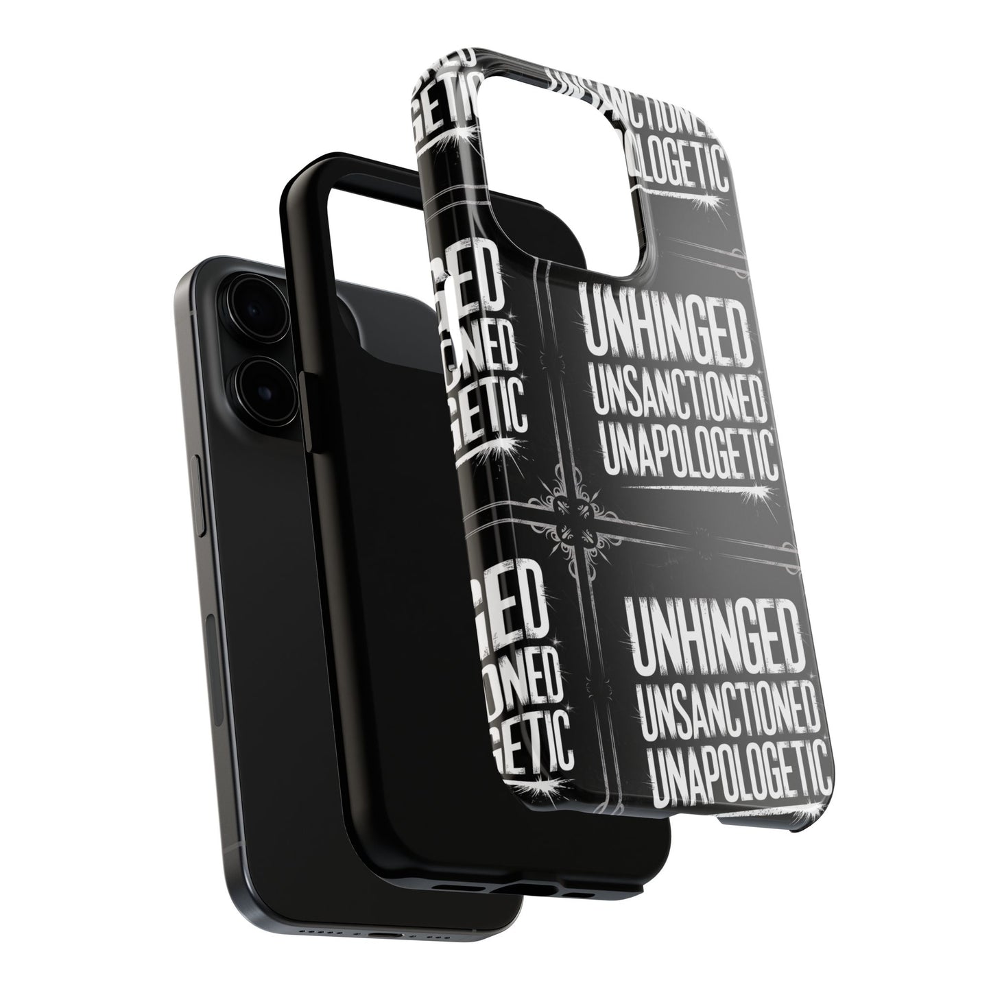 Gothic Case, 'Unhinged Unsanctioned Unapologetic' Alternative Case, Punk Grunge