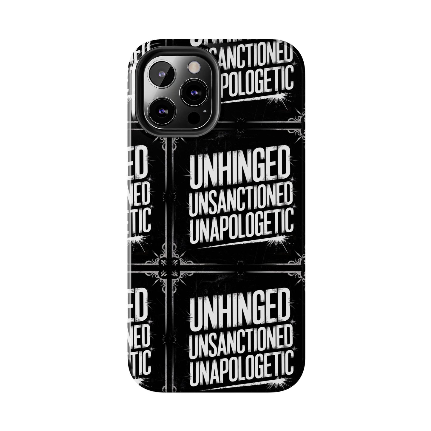 Gothic Case, 'Unhinged Unsanctioned Unapologetic' Alternative Case, Punk Grunge