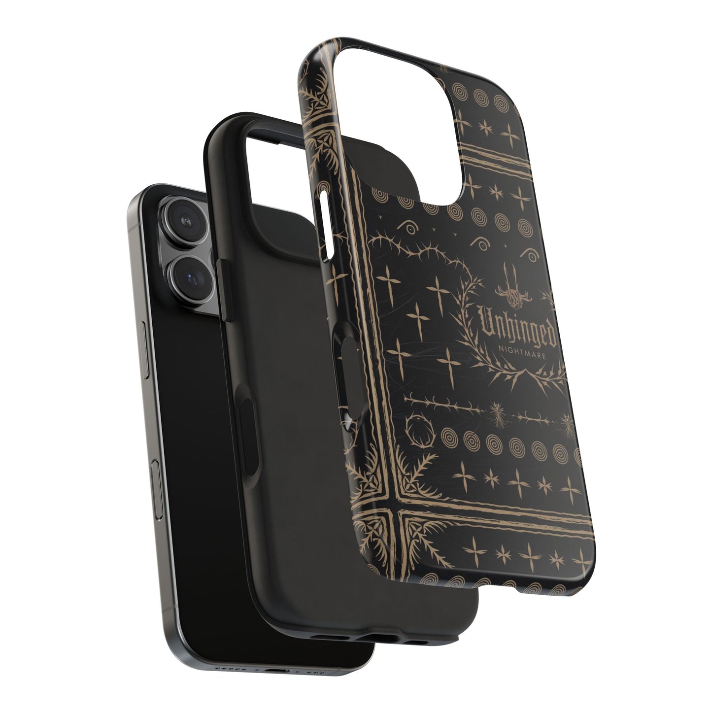 Gothic Phone Case, 'Unhinged Nightmare Crosses', Alternative Case, Punk Grunge