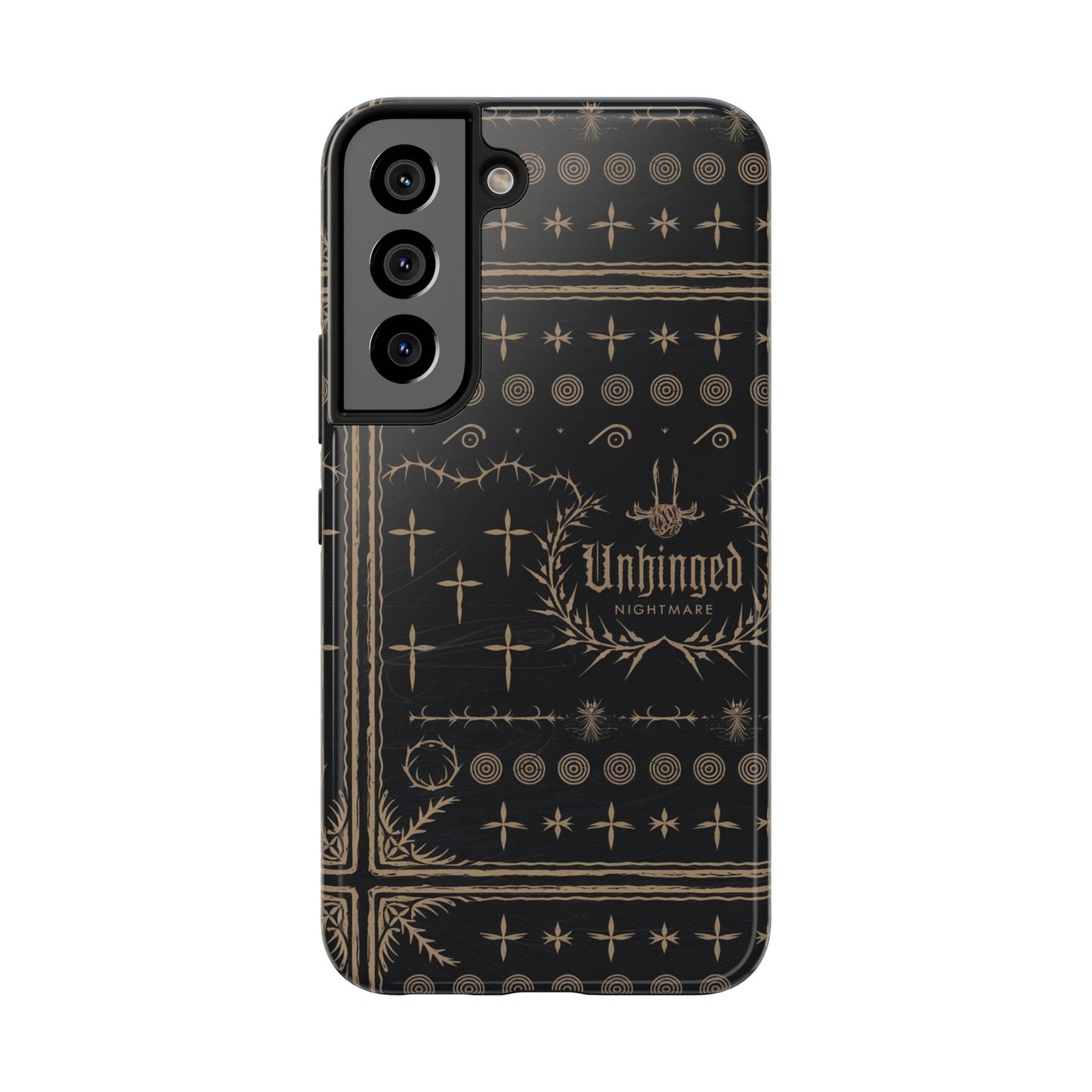 Gothic Phone Case, 'Unhinged Nightmare Crosses', Alternative Case, Punk Grunge