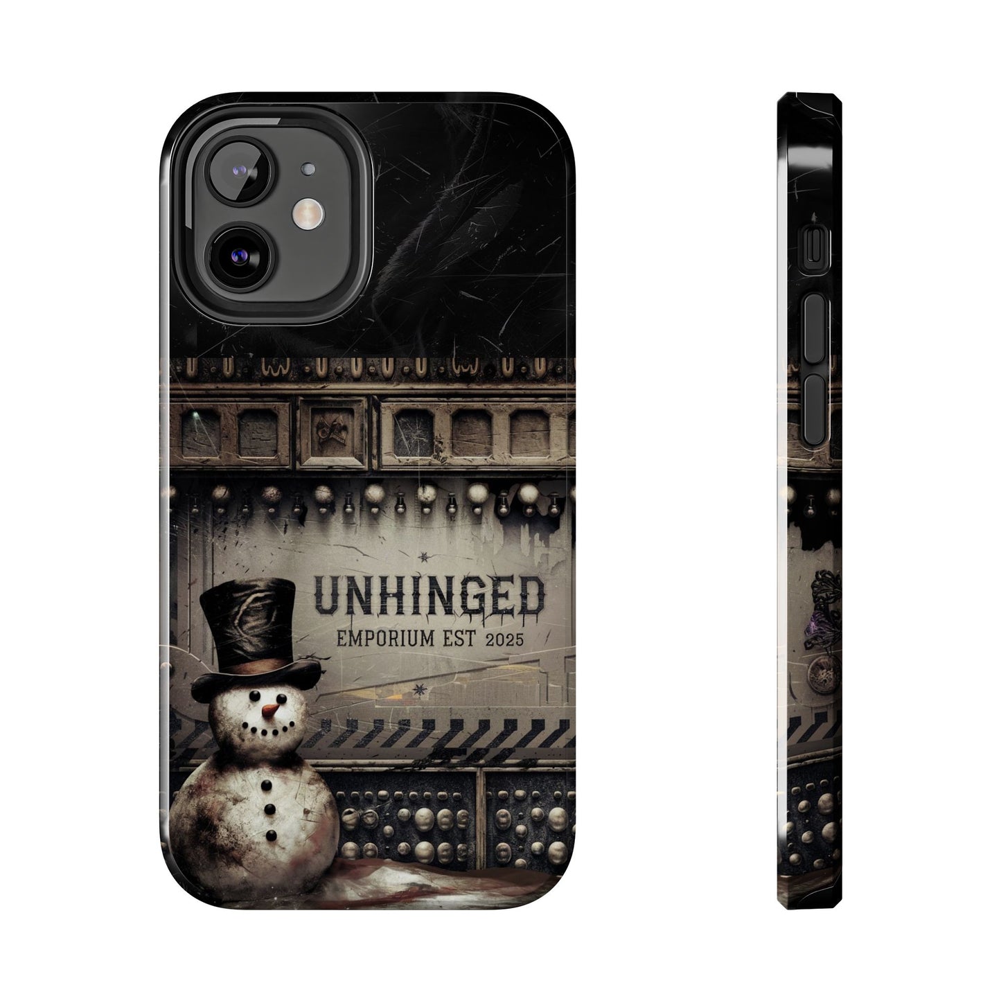 Gothic Phone Case, 'Unhinged Frosty McDeath', Alternative Case, Punk Grunge