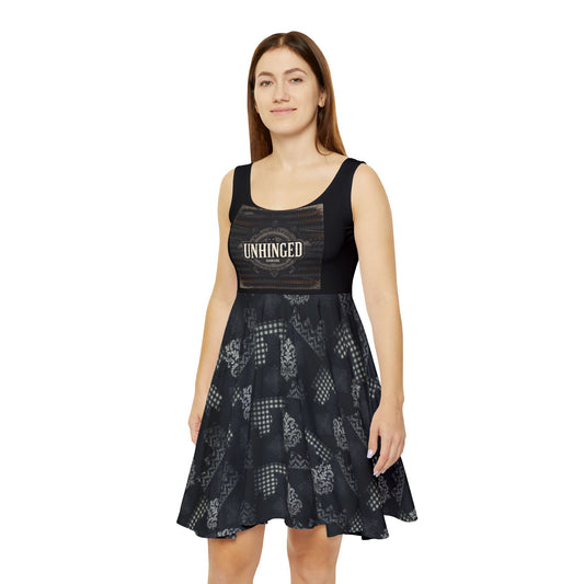 Gothic Skater Dress, 'Unhinged Darkside', Alternative Dress, Punk Grunge