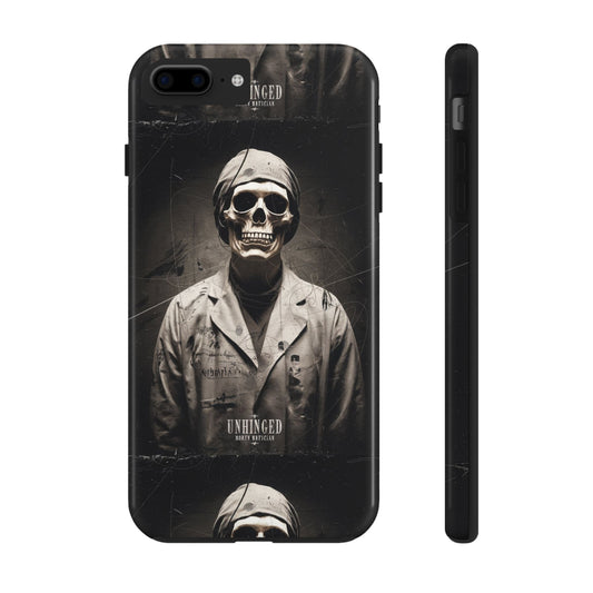 Gothic Phone Case, 'Unhinged Morty Skeleton', Alternative Case, Punk Grunge