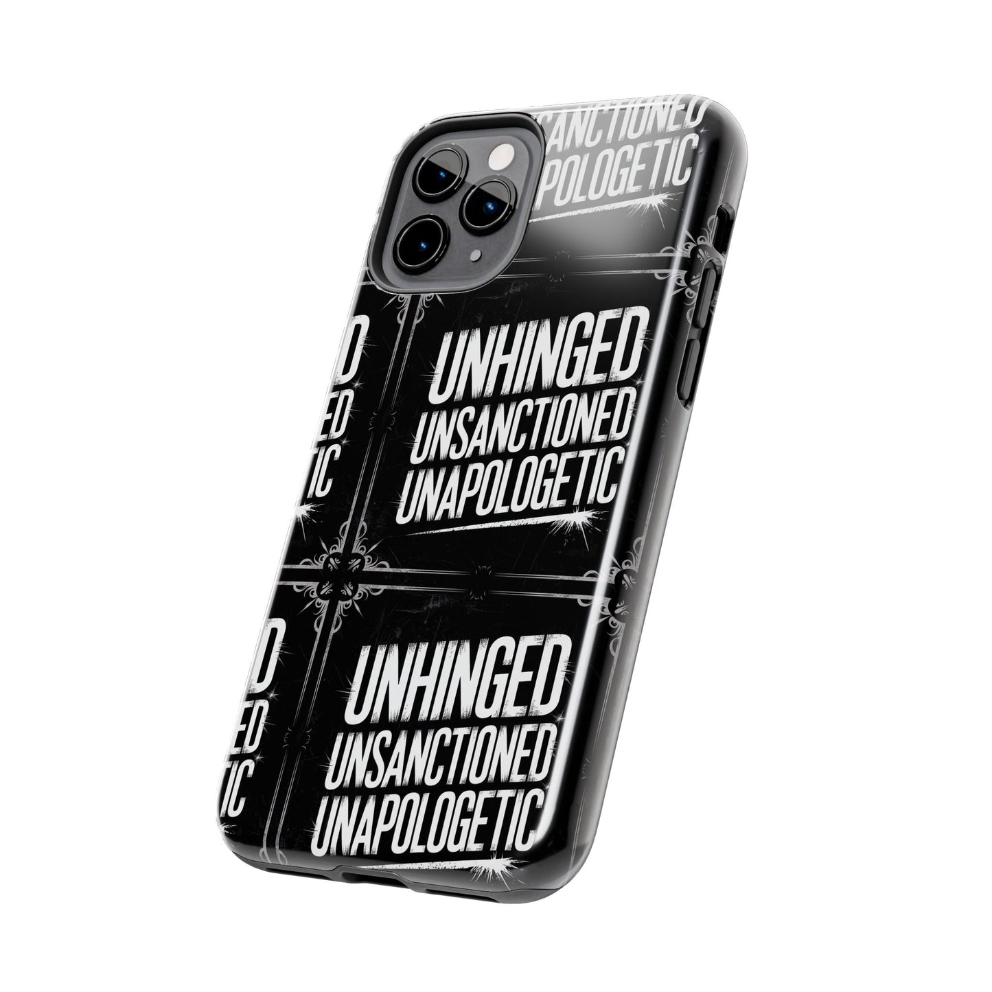 Gothic Case, 'Unhinged Unsanctioned Unapologetic' Alternative Case, Punk Grunge