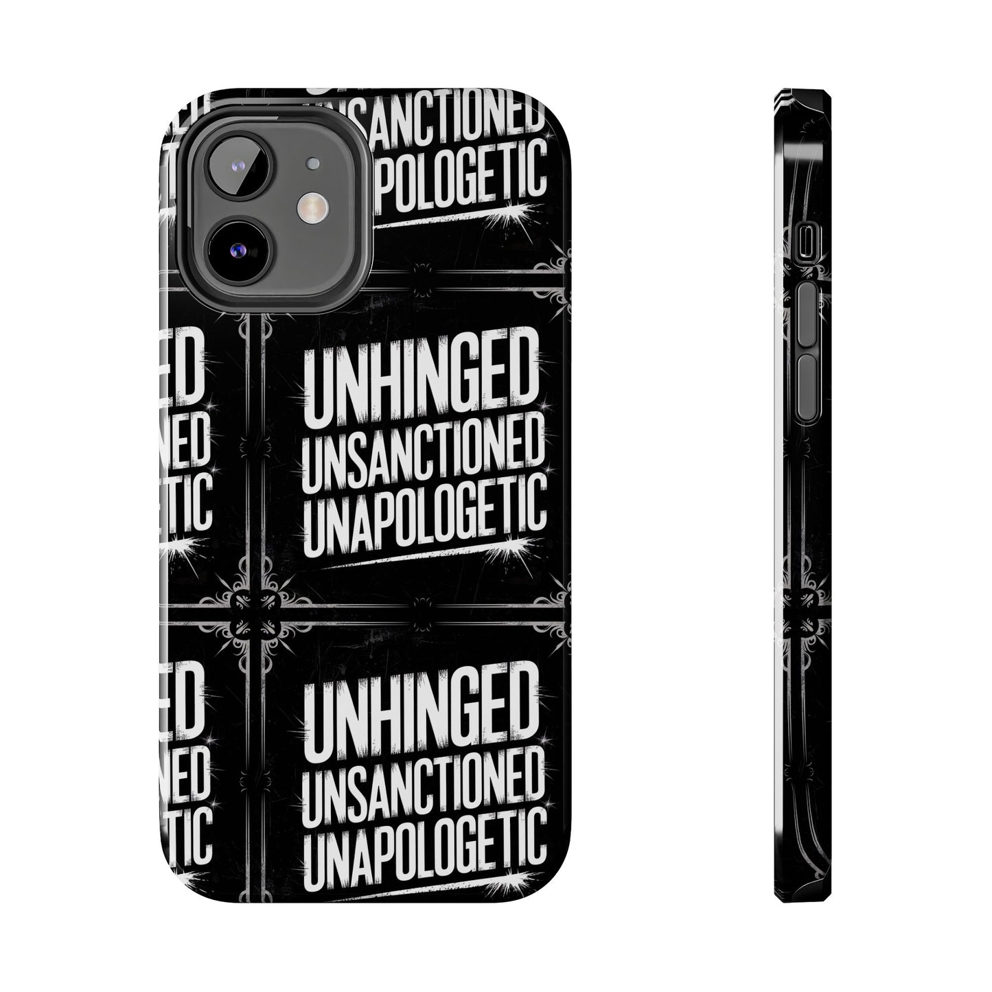 Gothic Case, 'Unhinged Unsanctioned Unapologetic' Alternative Case, Punk Grunge