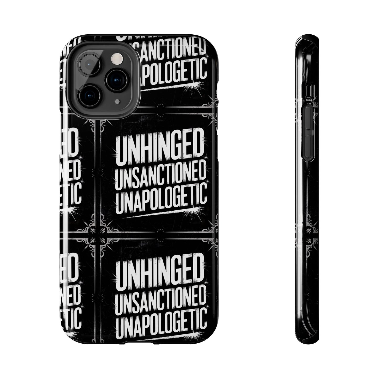 Gothic Case, 'Unhinged Unsanctioned Unapologetic' Alternative Case, Punk Grunge