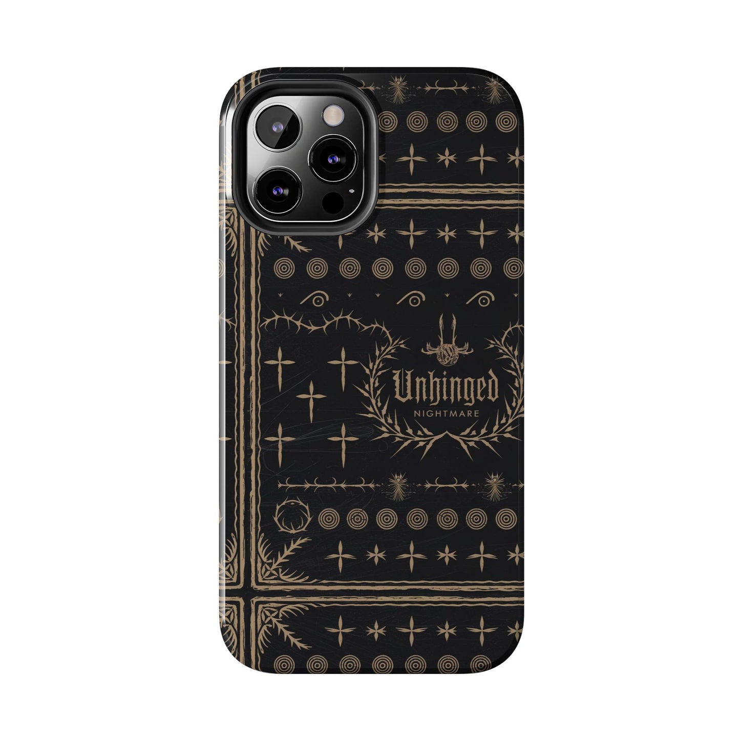 Gothic Phone Case, 'Unhinged Nightmare Crosses', Alternative Case, Punk Grunge