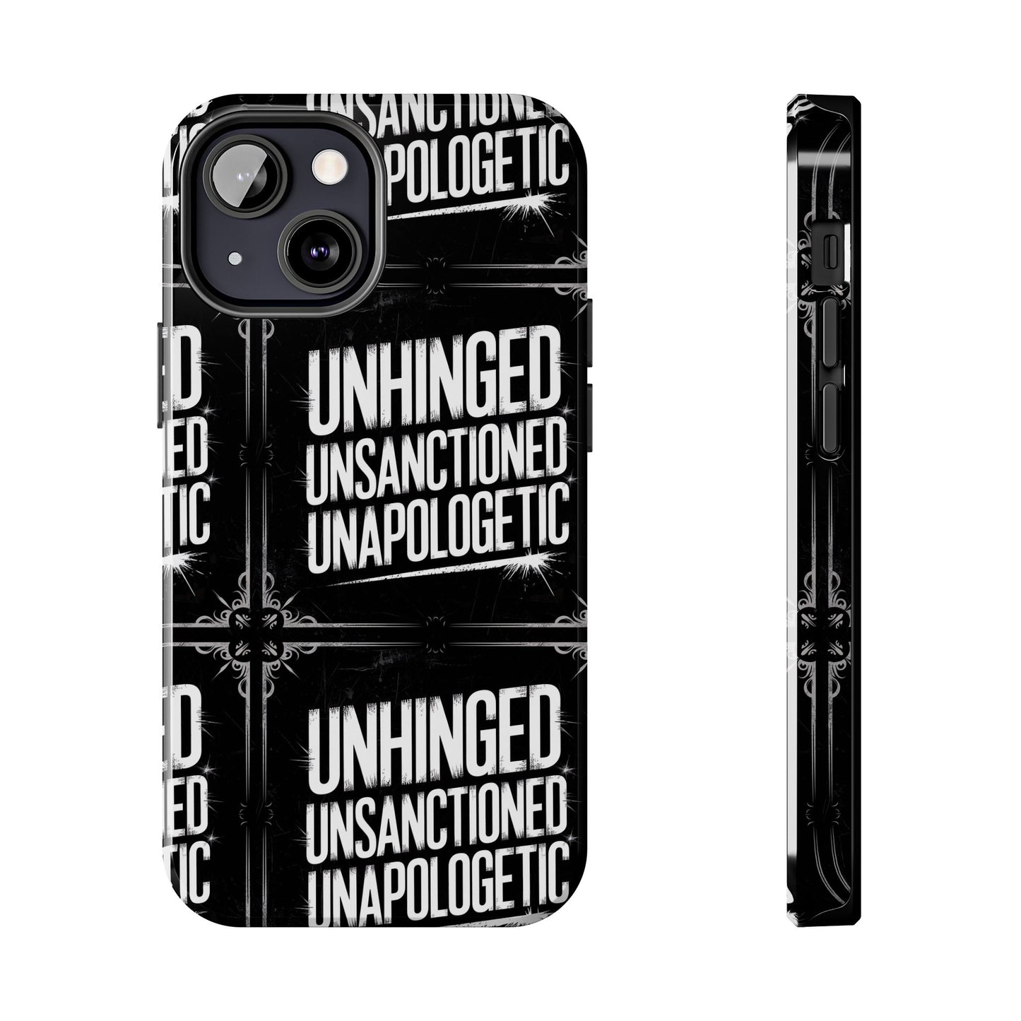 Gothic Case, 'Unhinged Unsanctioned Unapologetic' Alternative Case, Punk Grunge